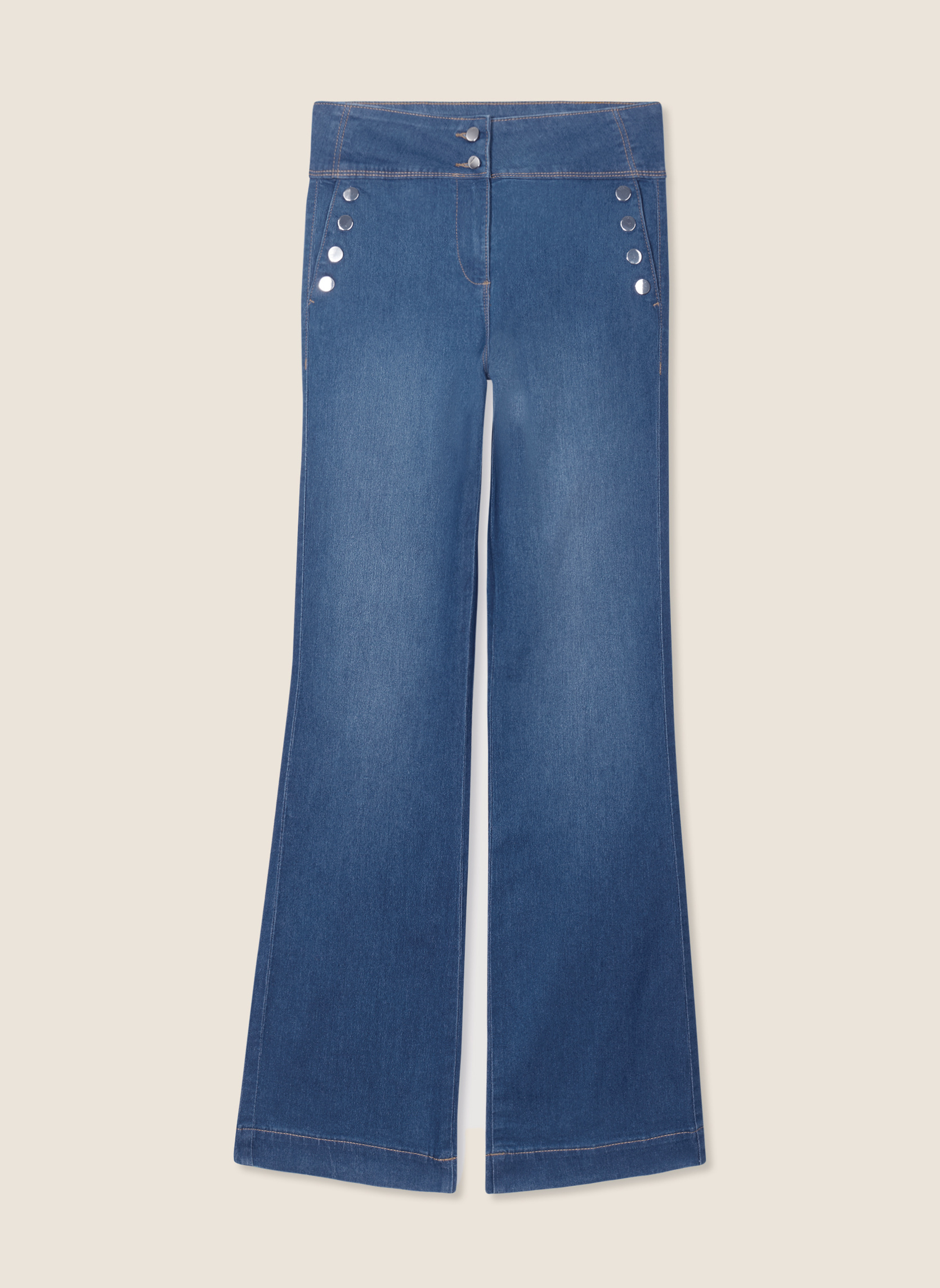 Jeans droit PEVOILIER femme bleu Bréal Jeans droit PEVOILIER femme bleu Bleu foncé