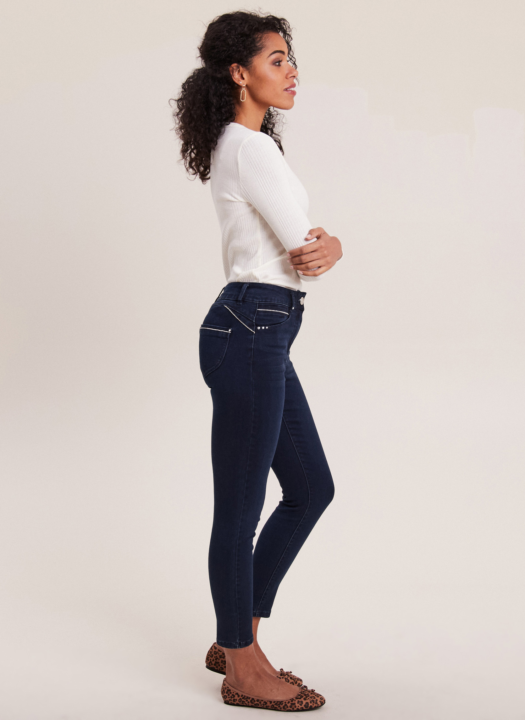 Jeans droit PEJAZMANJ femme bleu Bréal Jeans droit PEJAZMANJ femme bleu Bleu