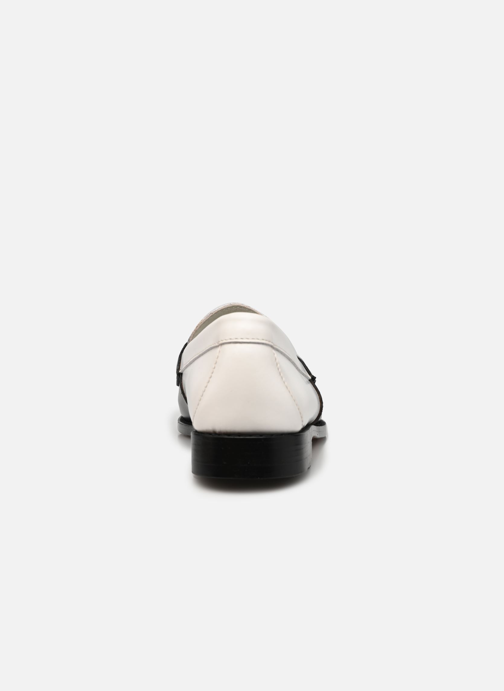 Mocassins Weejun WMN Penny Two Tone femme blanc G.H. Bass Mocassins Weejun WMN Penny Two Tone femme blanc WHITE LTHR W/BLACK