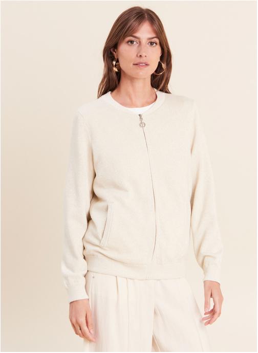 Bréal Gilets MIBOMBI femme blanc