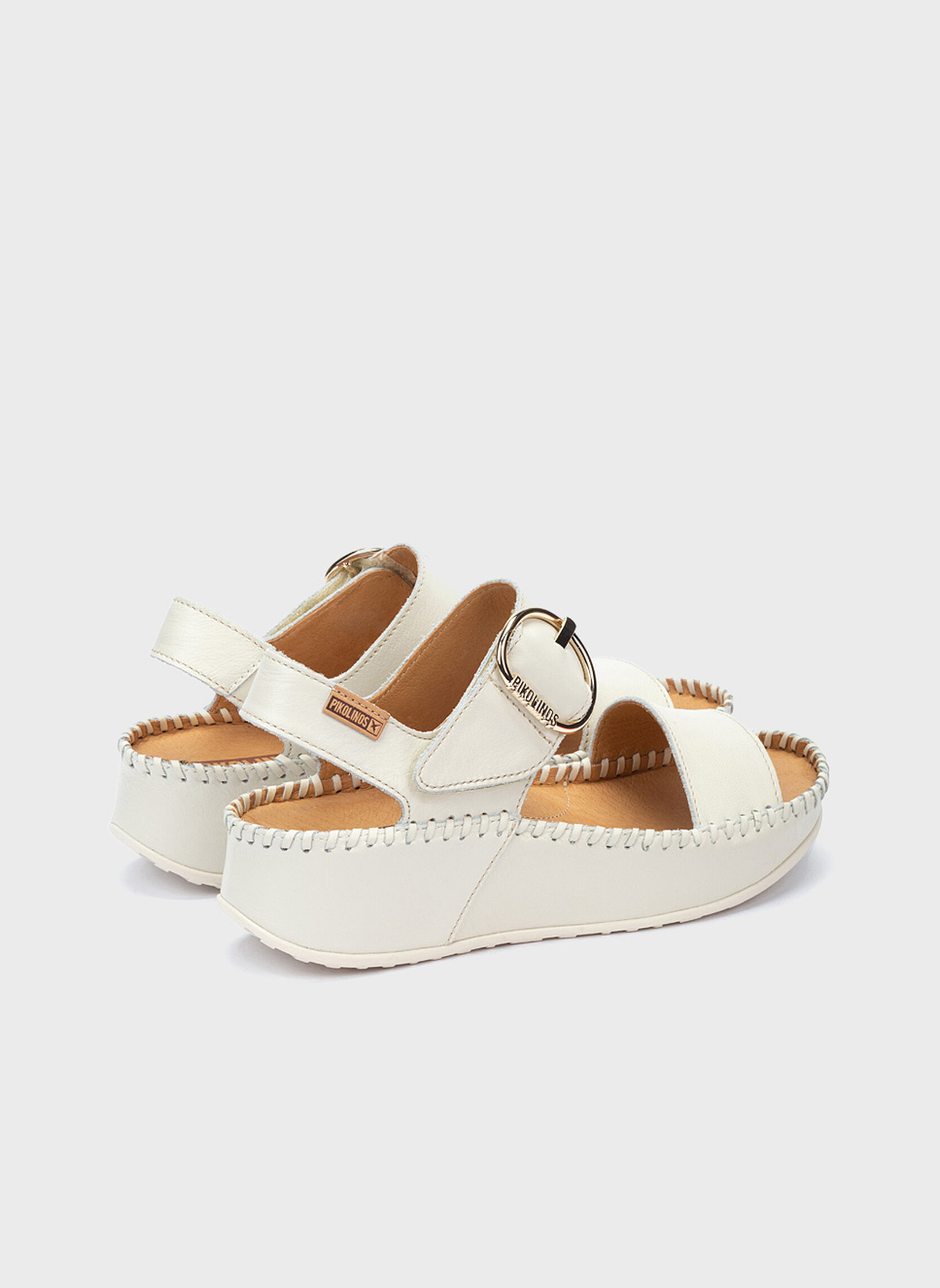 Sandales Sandales à semelles compensées cuir MARINA femme blanc Pikolinos Sandales Sandales à semelles compensées cuir MARINA femme blanc Blanc