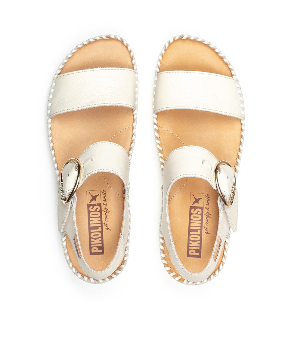 Sandales Sandales à semelles compensées cuir MARINA femme blanc Pikolinos Sandales Sandales à semelles compensées cuir MARINA femme blanc Blanc