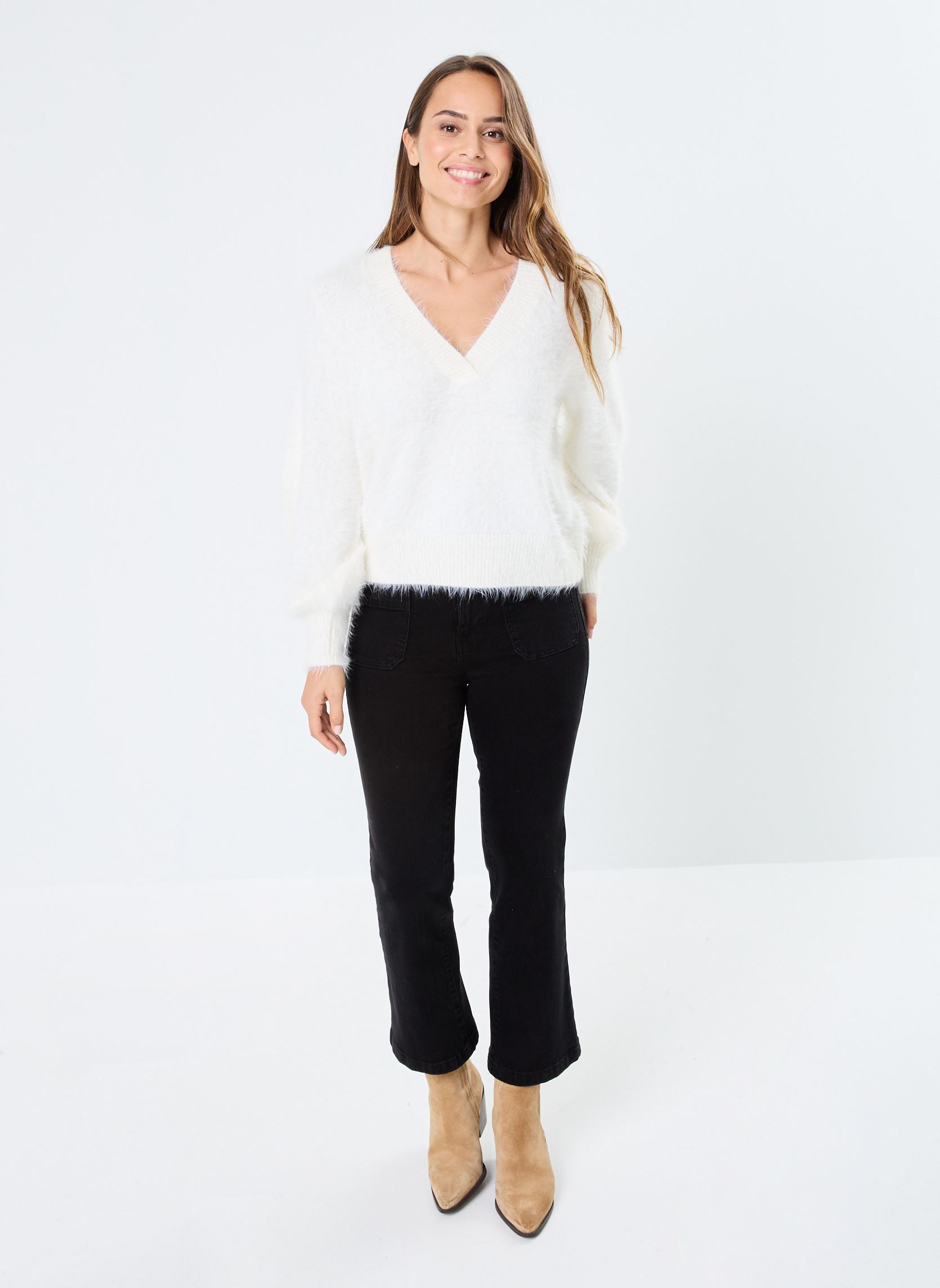 Flared jeans PBOBBY dames zwart Georgia Rose Flared jeans PBOBBY dames zwart DENIM BLACK
