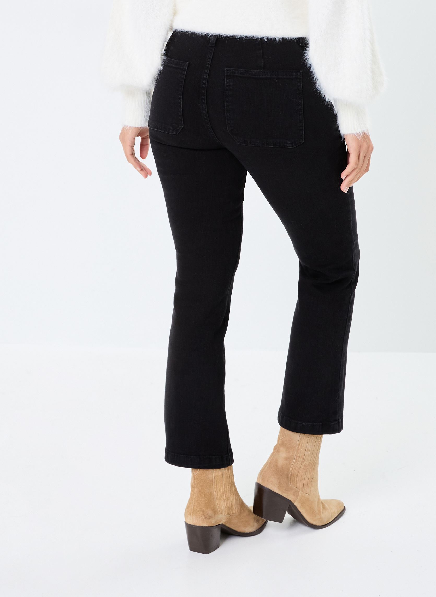 Flared jeans PBOBBY dames zwart Georgia Rose Flared jeans PBOBBY dames zwart DENIM BLACK