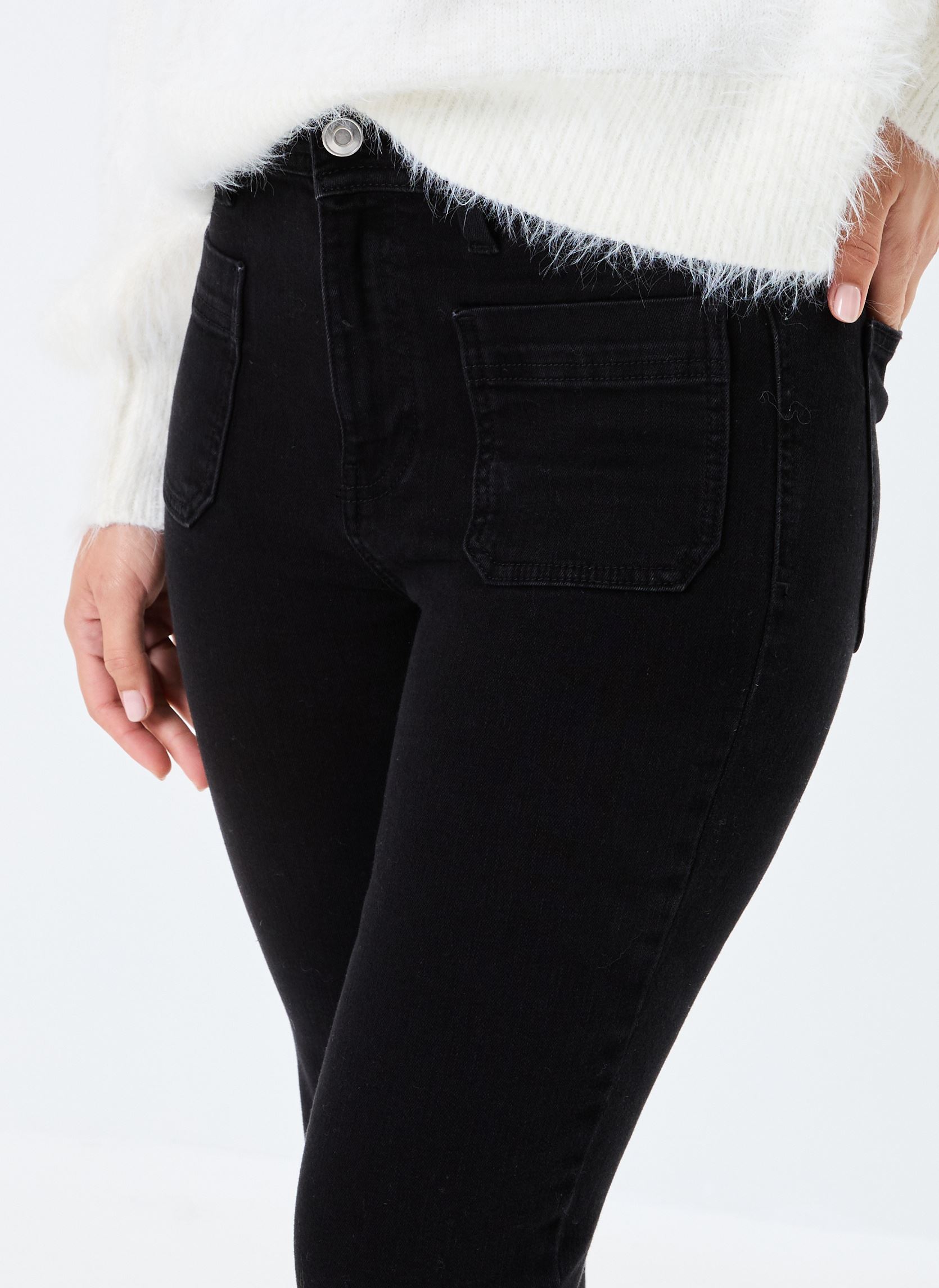 Flared jeans PBOBBY dames zwart Georgia Rose Flared jeans PBOBBY dames zwart DENIM BLACK