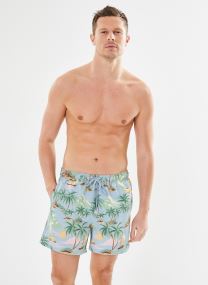 Shorts de bain Hawaii Print Swim Shorts homme bleu