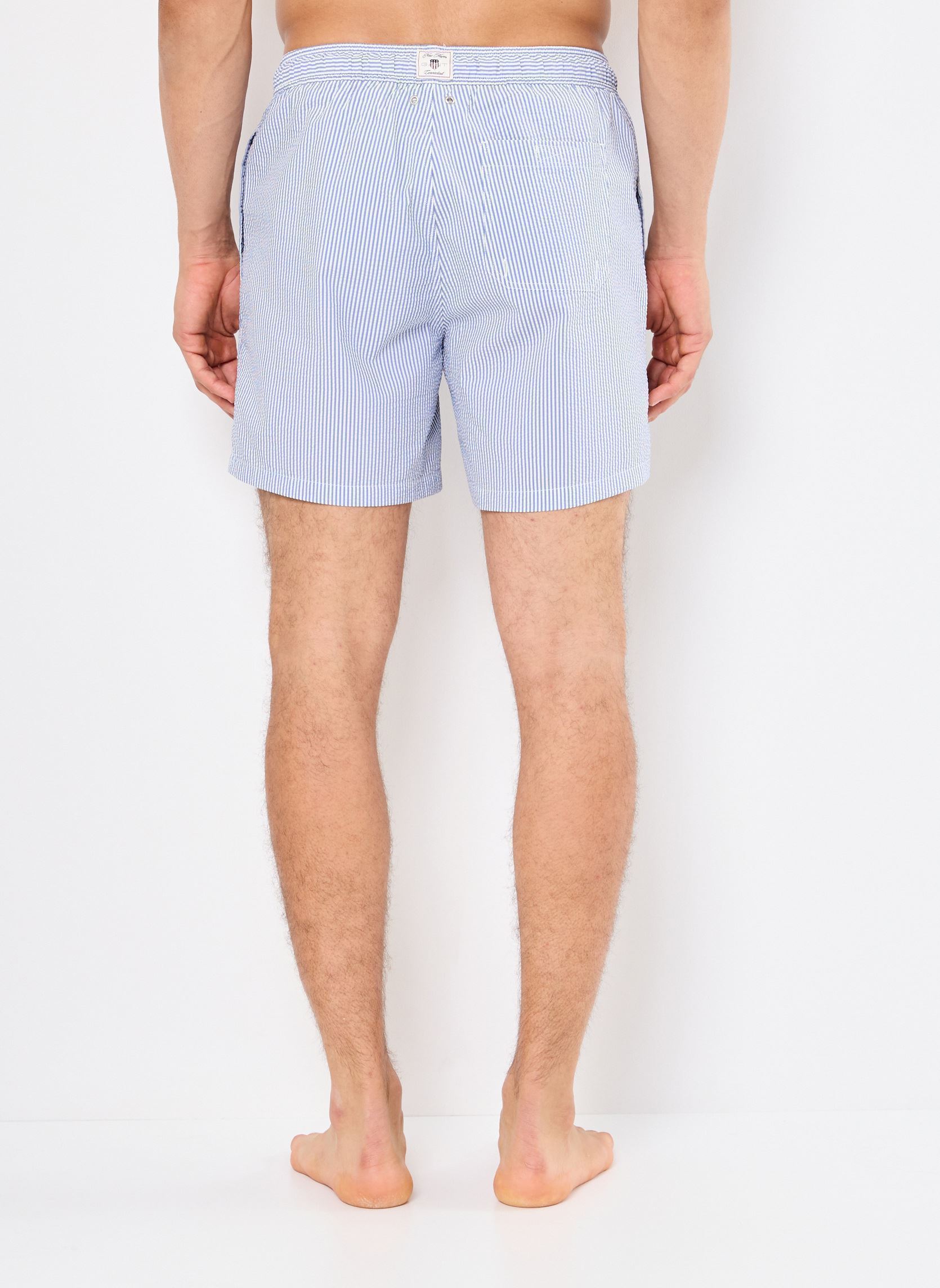 Shorts de bain Seersucker Swim Shorts homme bleu GANT Shorts de bain Seersucker Swim Shorts homme bleu BLEU ARMEE