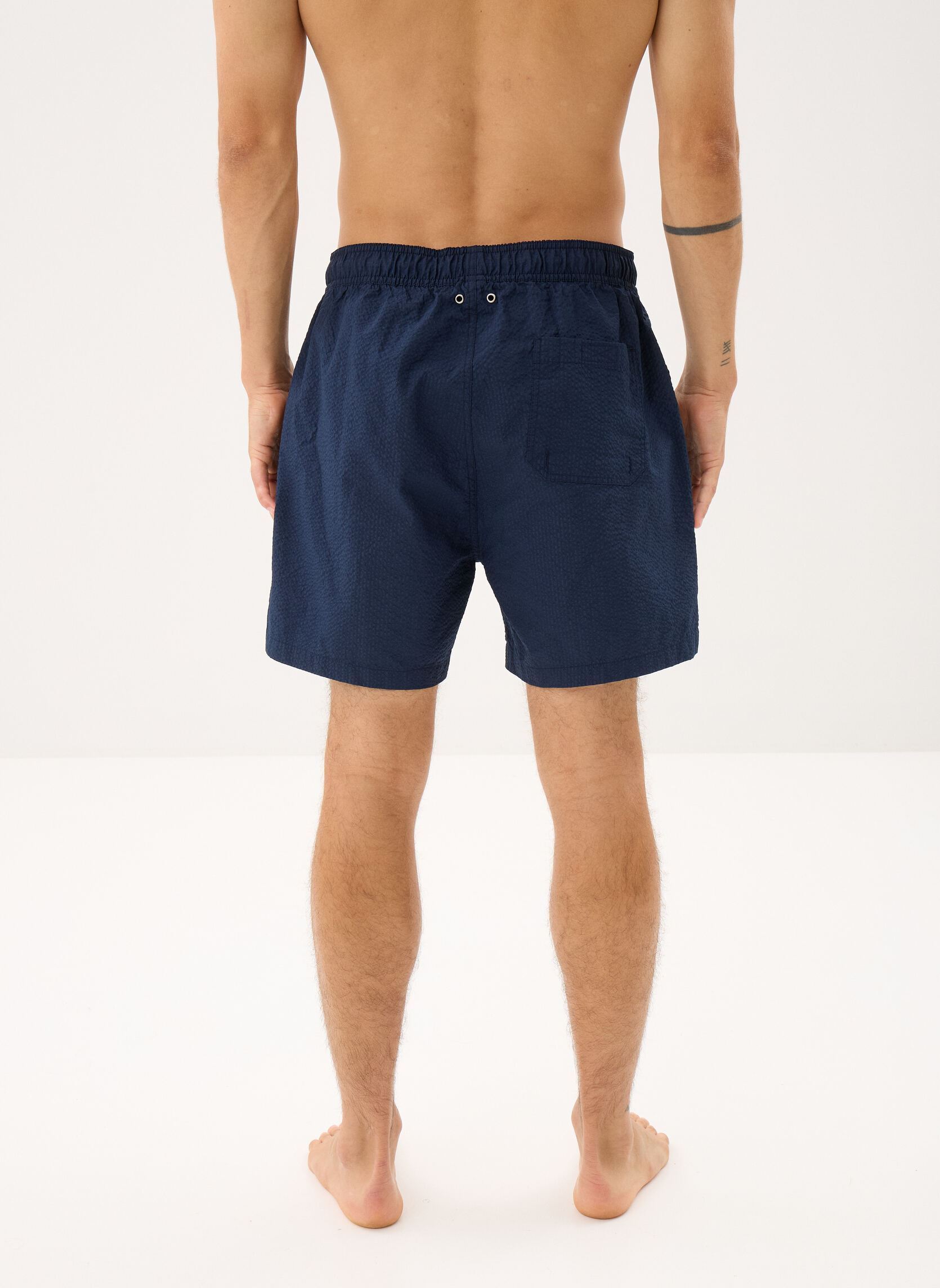 Shorts de bain Seersucker Swim Shorts homme bleu GANT Shorts de bain Seersucker Swim Shorts homme bleu MARINE