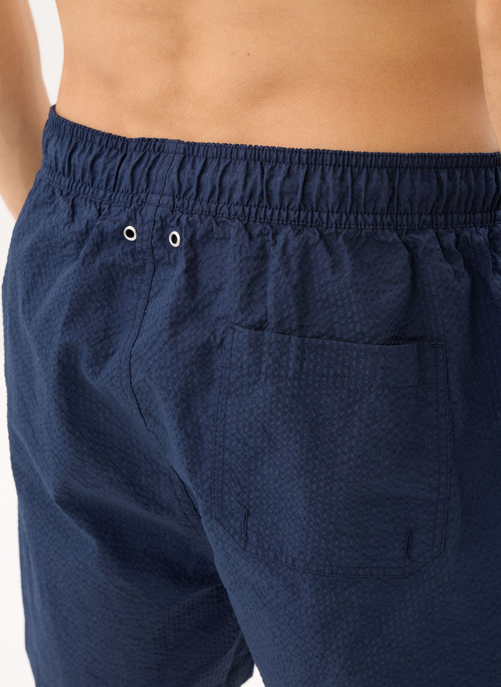 Shorts de bain Seersucker Swim Shorts homme bleu GANT Shorts de bain Seersucker Swim Shorts homme bleu MARINE
