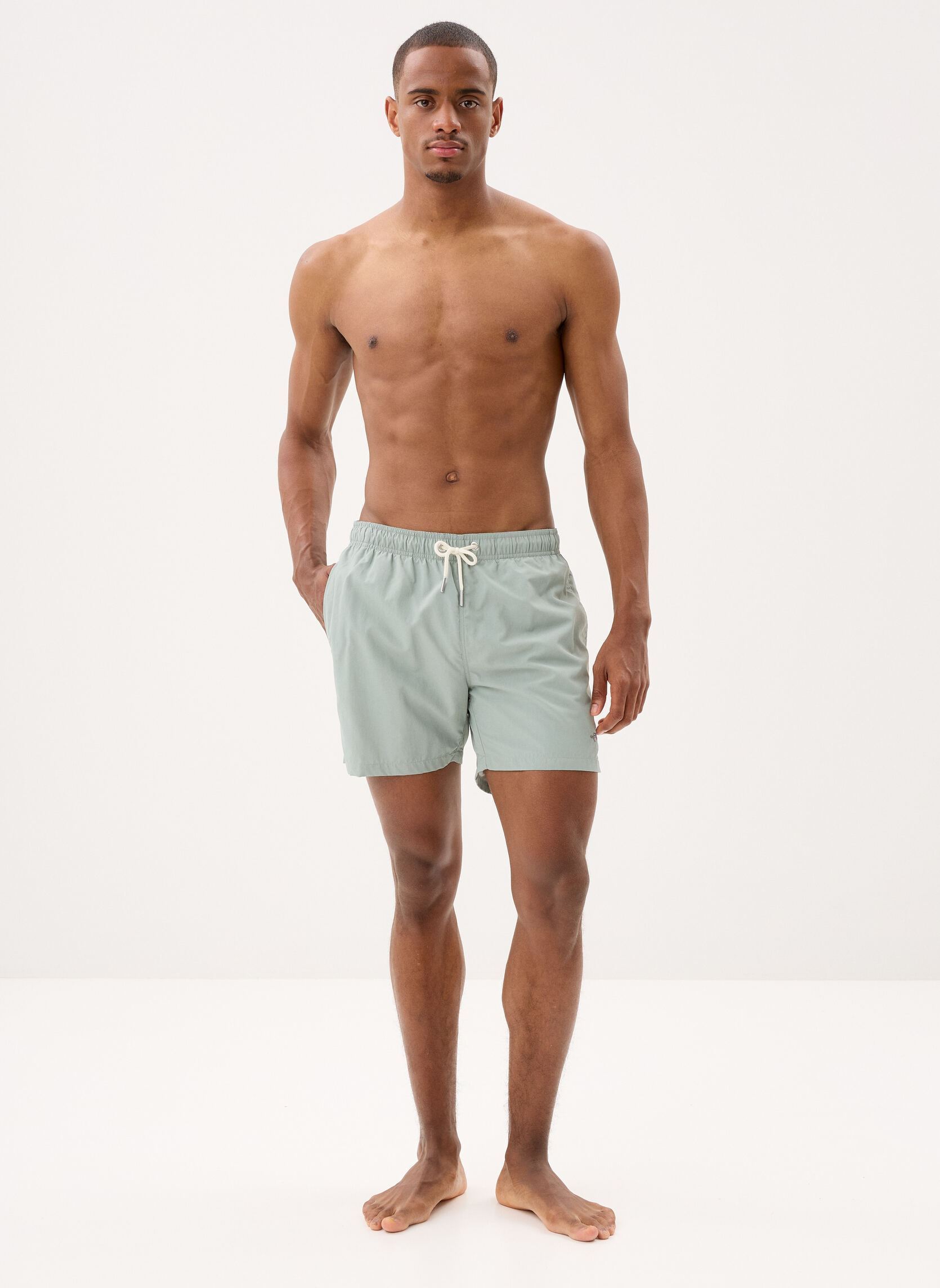Zwemshorts Swim Shorts heren grijs GANT Zwemshorts Swim Shorts heren grijs CERAMIC GREY