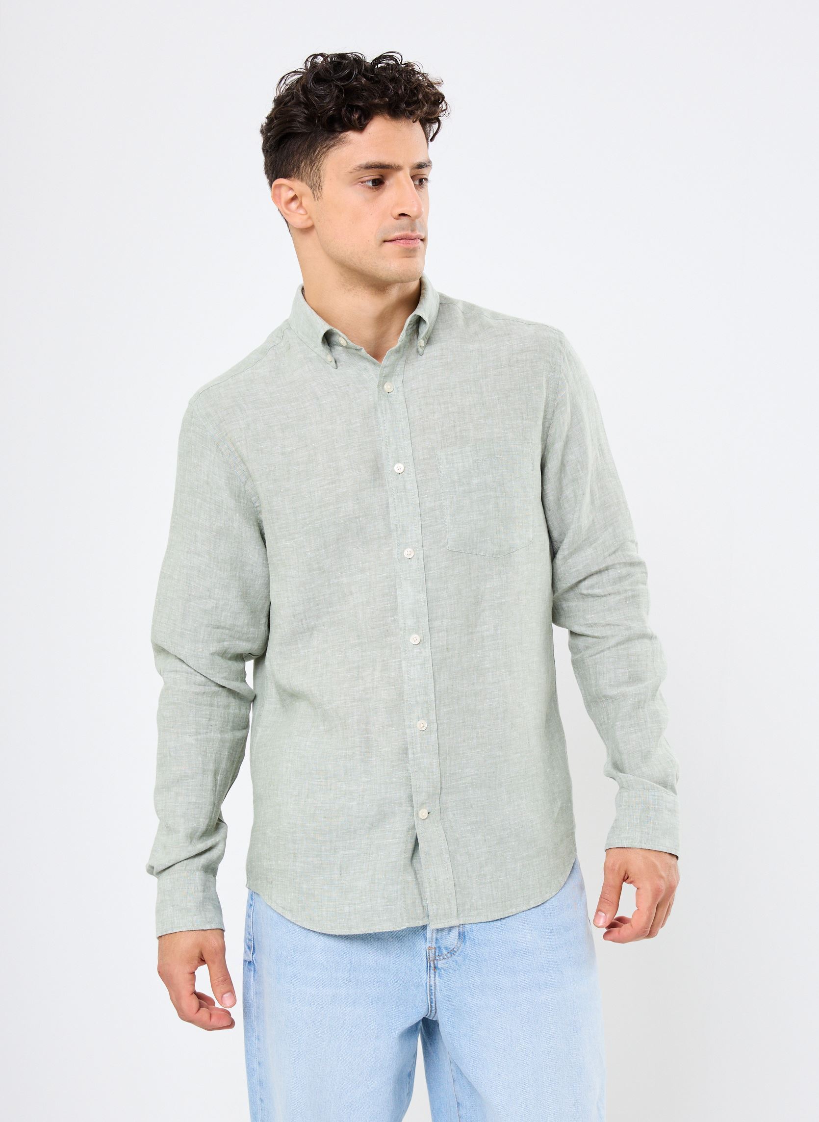Chemise Gant Chemise manches longues en lin EU