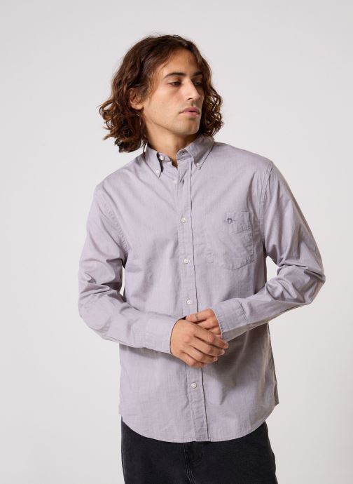 GANT Chemises Reg Poplin Shirt homme gris
