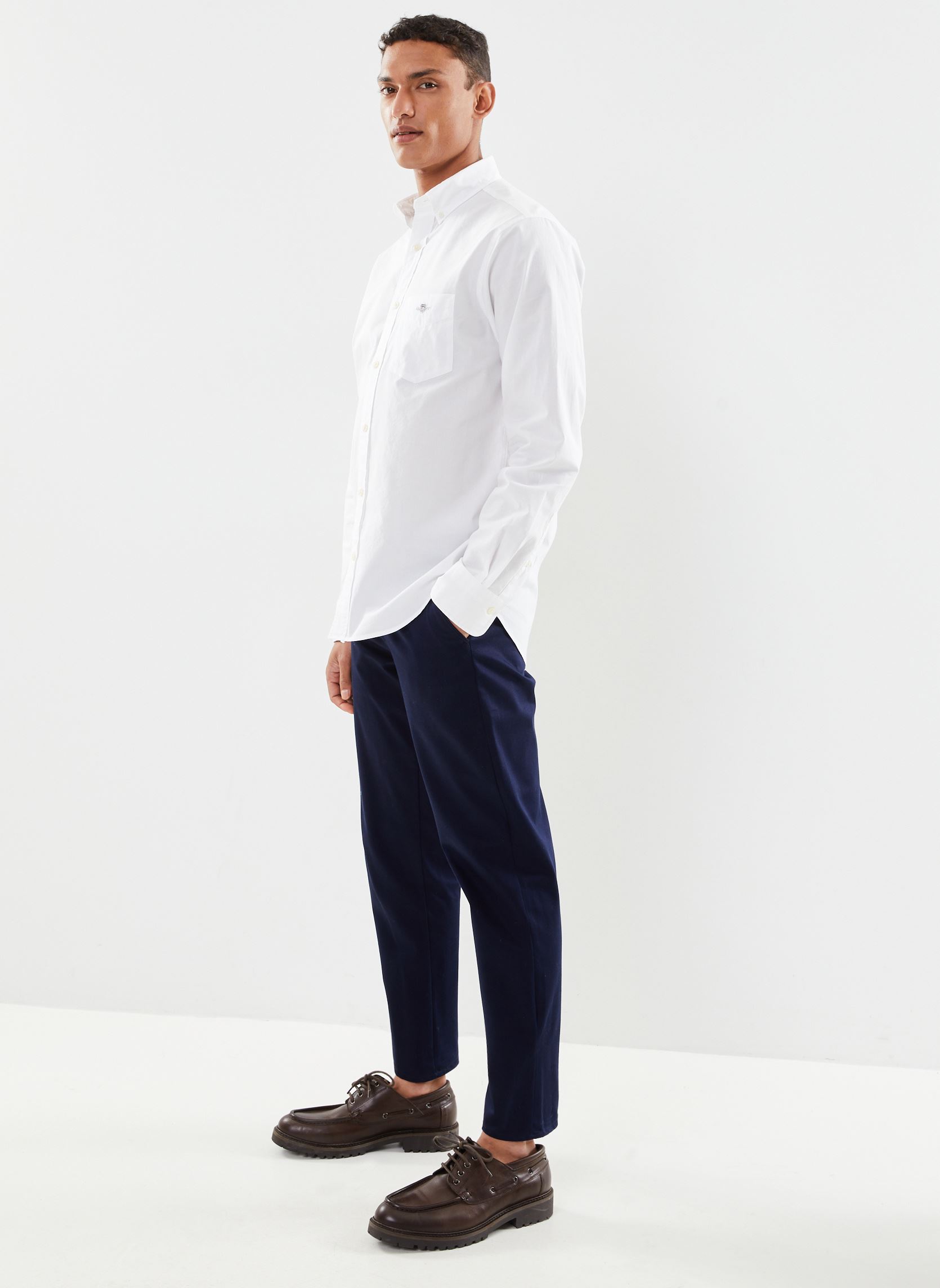 Chemises Reg Poplin Shirt homme blanc GANT Chemises Reg Poplin Shirt homme blanc BLANC