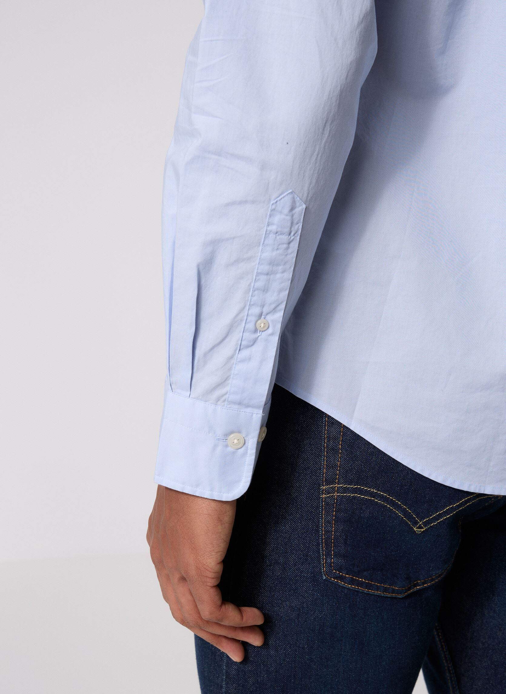 Hemden Reg Poplin Shirt heren blauw GANT Hemden Reg Poplin Shirt heren blauw BLEU CLAIR