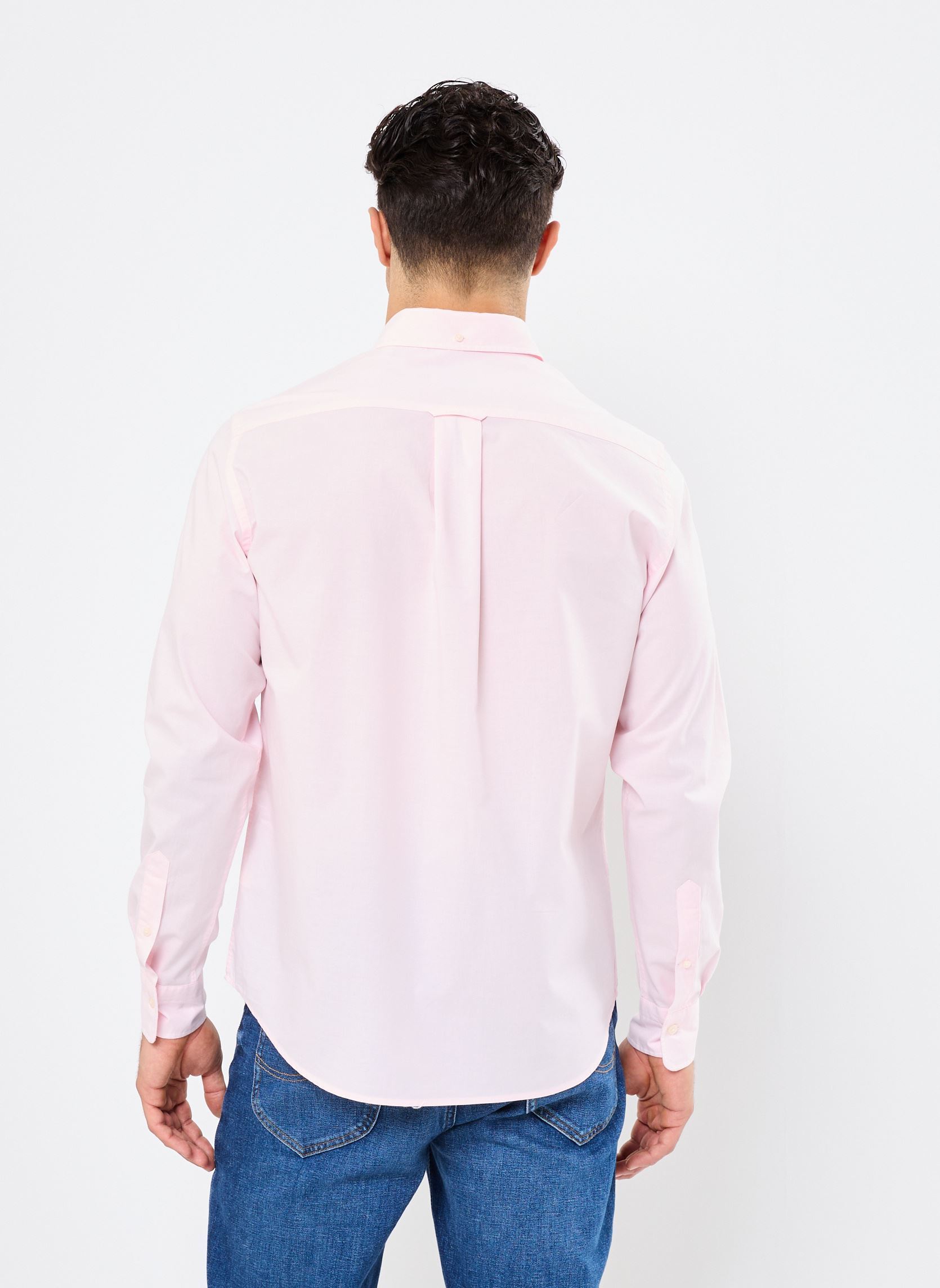 Chemises Reg Poplin Shirt homme rose GANT Chemises Reg Poplin Shirt homme rose ROSE PALE
