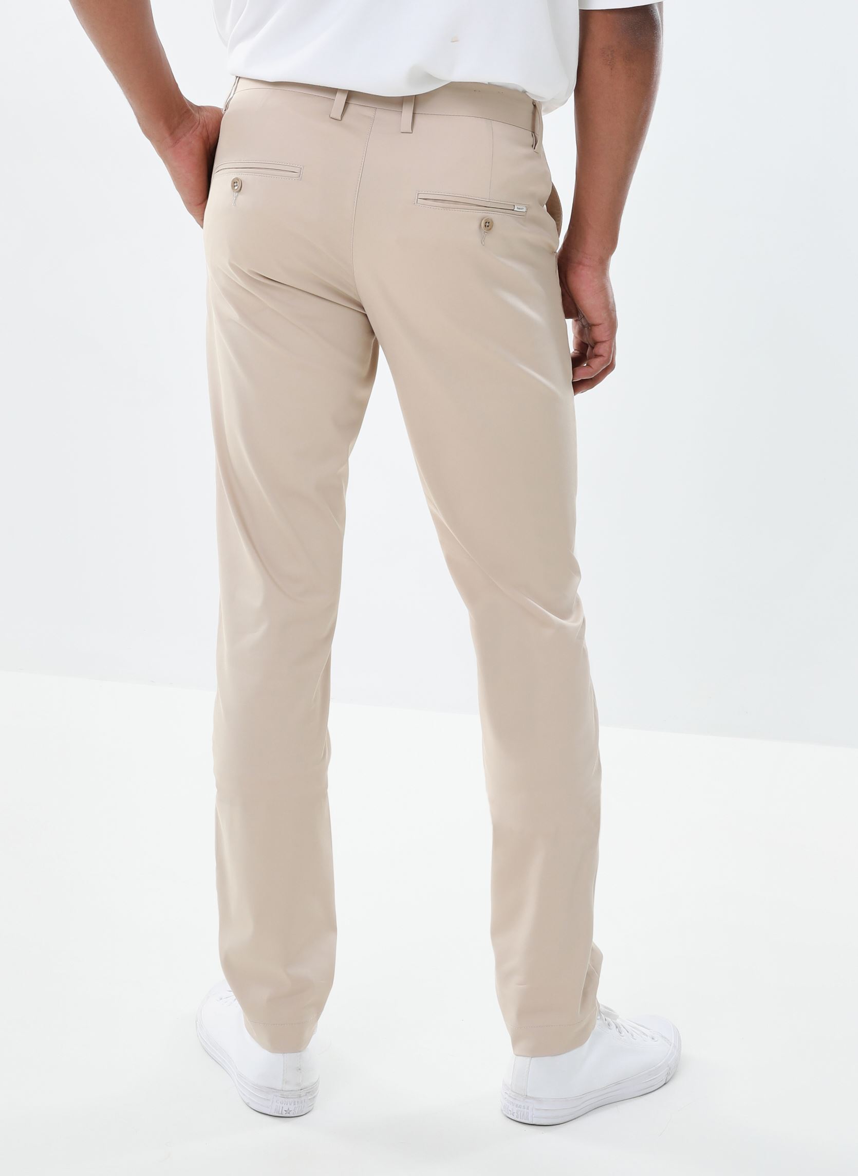 Pantalons chino Slim Sunfaded Chinos homme gris GANT Pantalons chino Slim Sunfaded Chinos homme gris Gris clair