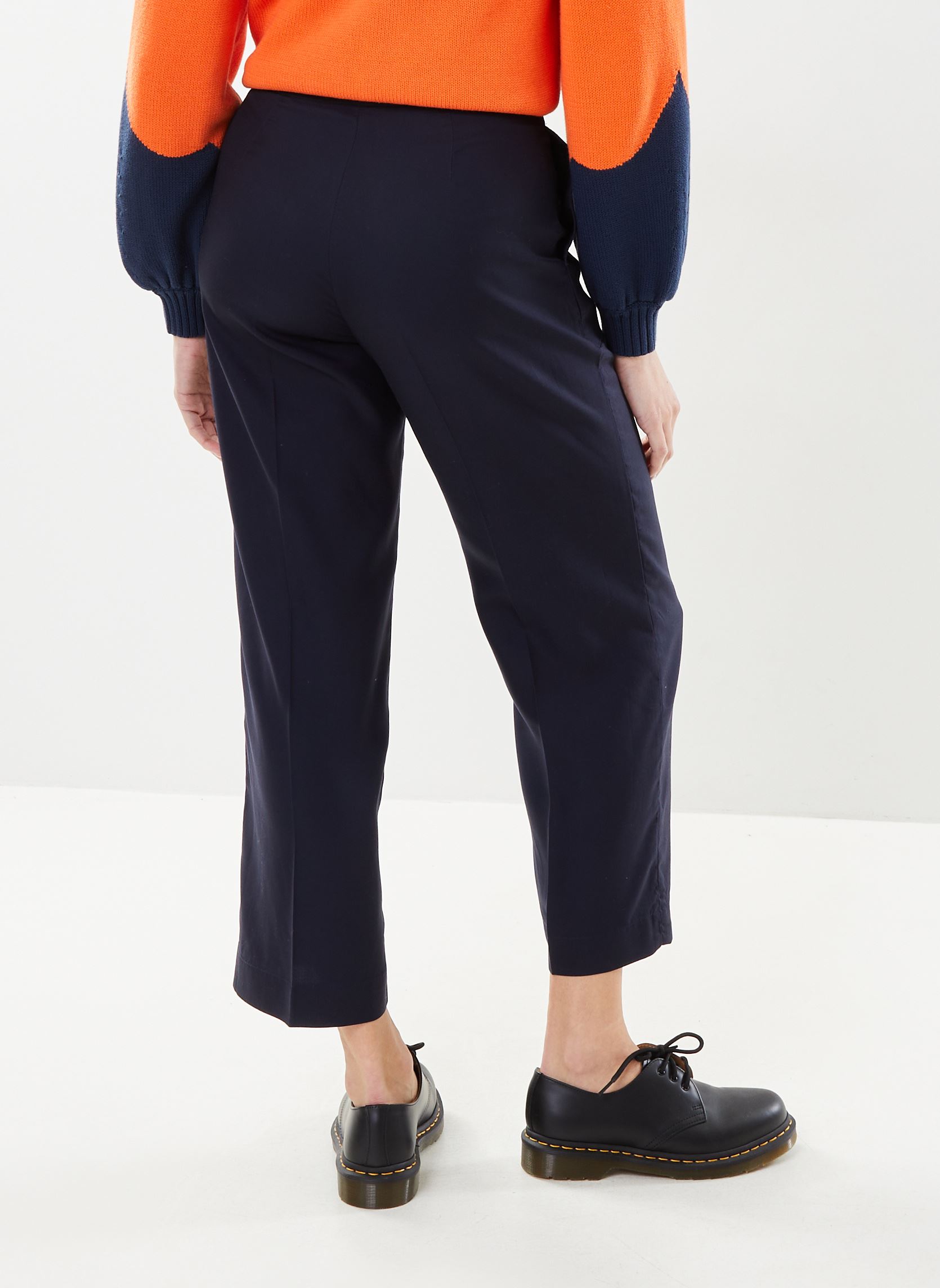Pantalons larges Rel Tie Waist Pants femme bleu GANT Pantalons larges Rel Tie Waist Pants femme bleu BLEU NUIT