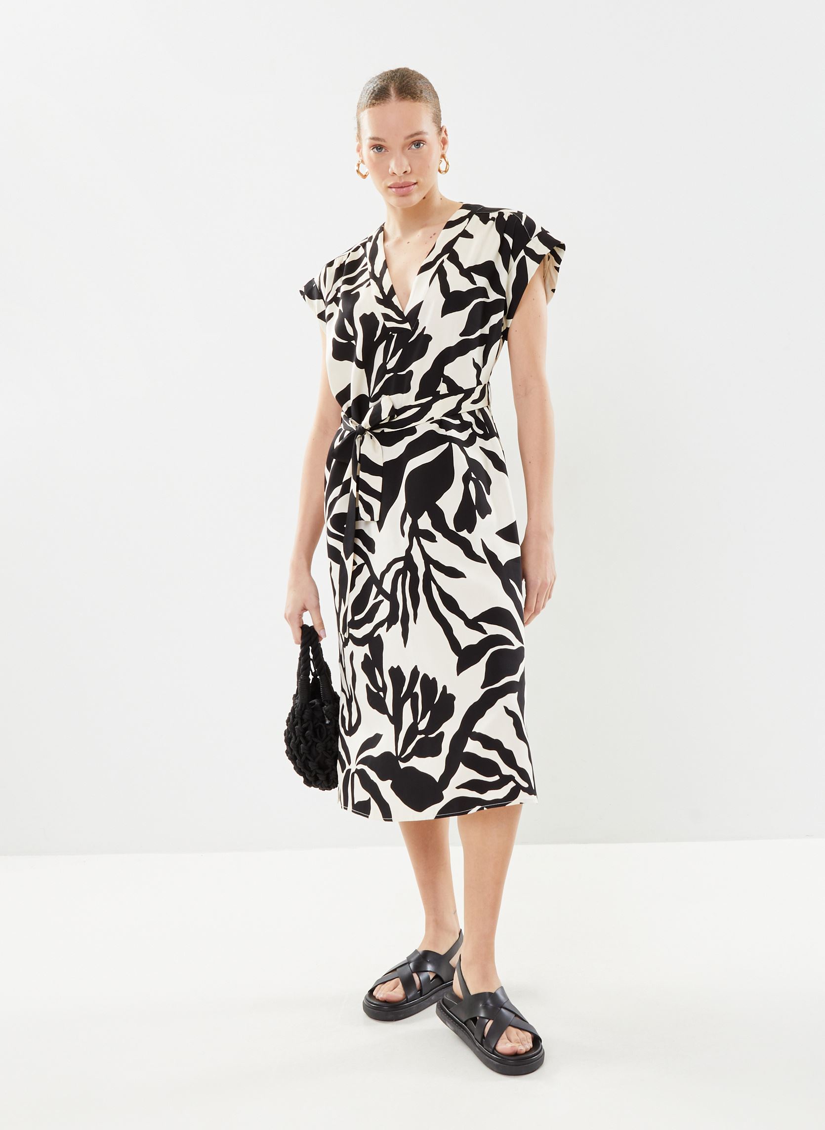 Jurken Rel Palm Print Ss Dress dames meerkleurig GANT Jurken Rel Palm Print Ss Dress dames meerkleurig GINGEMBRE