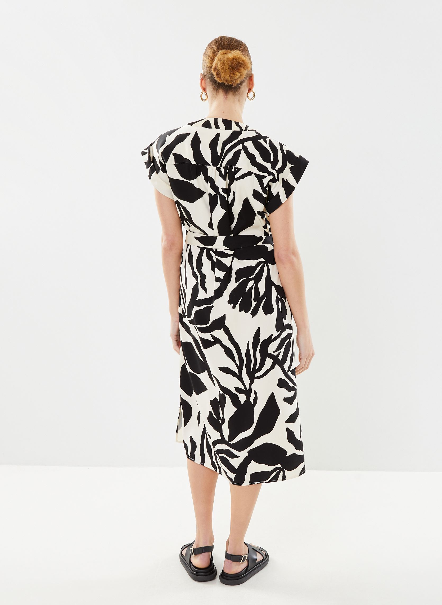 Jurken Rel Palm Print Ss Dress dames meerkleurig GANT Jurken Rel Palm Print Ss Dress dames meerkleurig GINGEMBRE