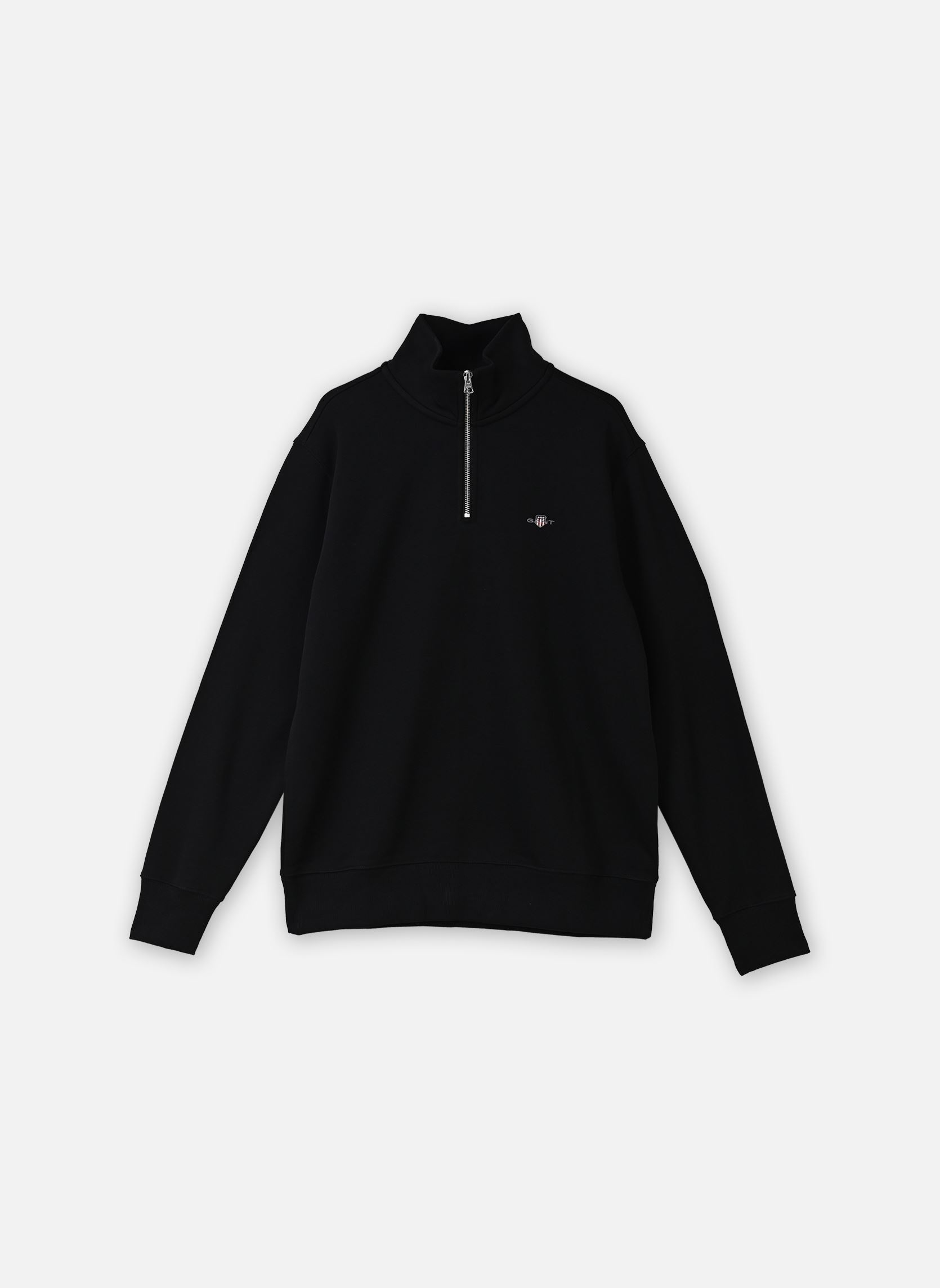 Sweaters met rits Reg Shield Half Zip Sweat heren zwart GANT Sweaters met rits Reg Shield Half Zip Sweat heren zwart BLACK