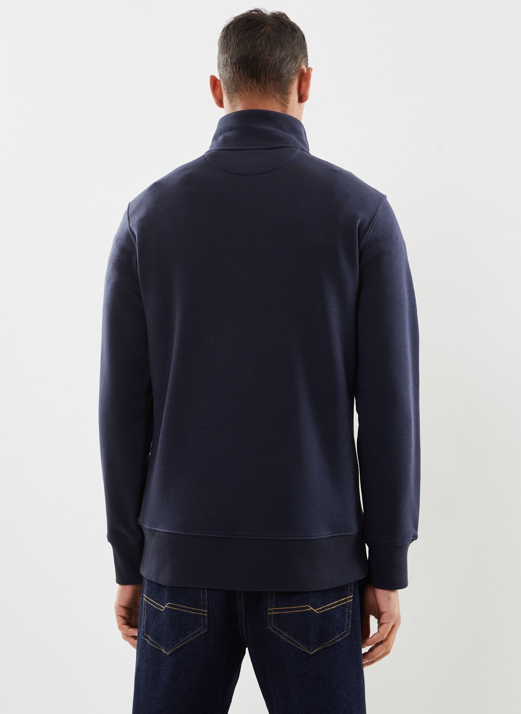Sweats zippés Reg Shield Half Zip Sweat homme bleu GANT Sweats zippés Reg Shield Half Zip Sweat homme bleu EVENING BLUE