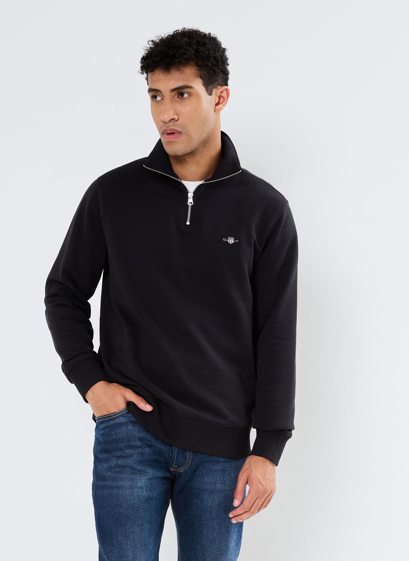 Sweat shirt Gant Sweat shirt à demi fermeture éclair Regular Shield EU - vue 3
