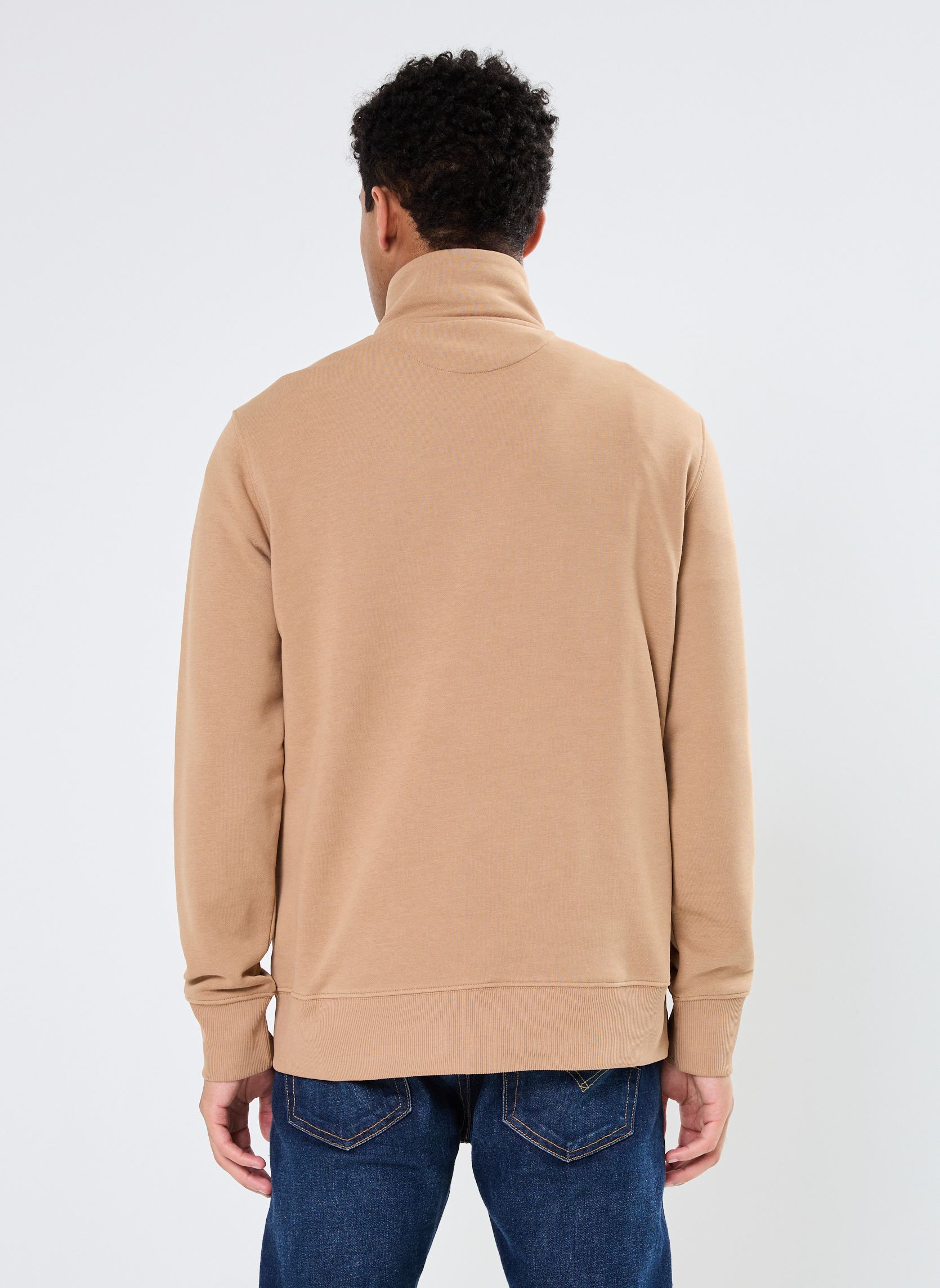 Sweaters met rits Reg Shield Half Zip Sweat heren beige GANT Sweaters met rits Reg Shield Half Zip Sweat heren beige KHAKI FONCE