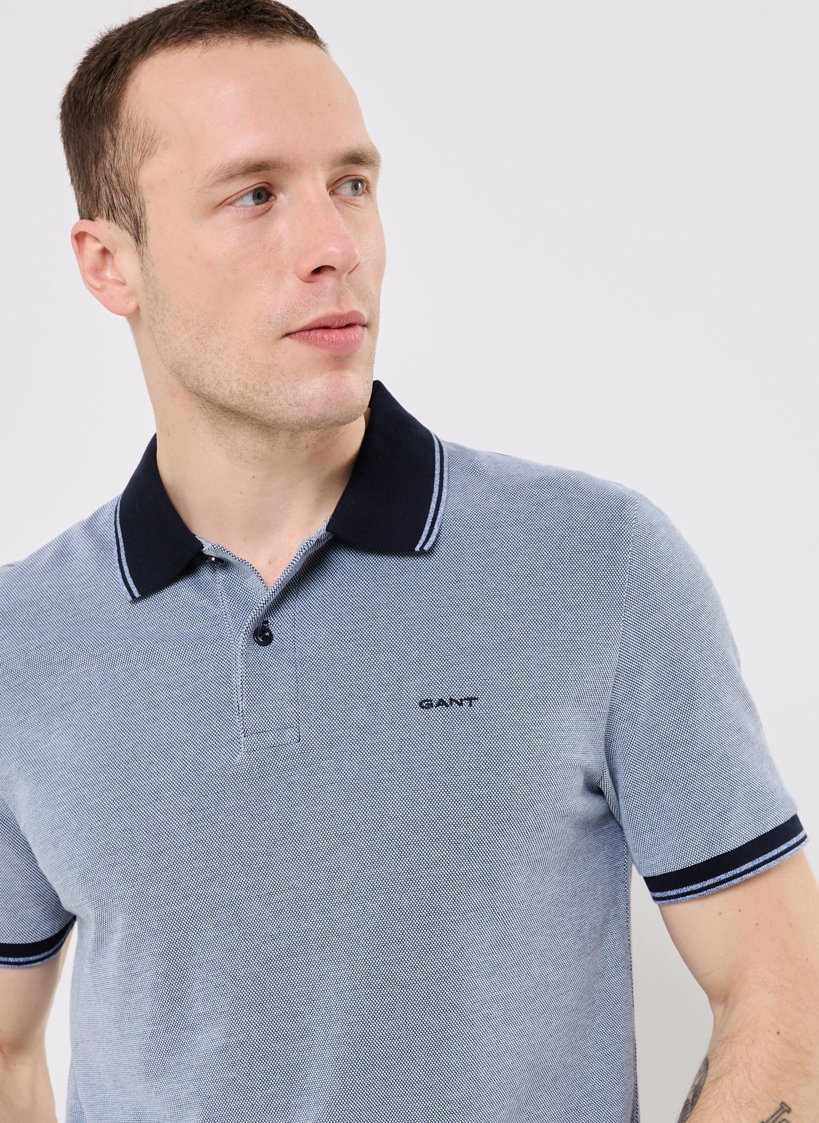 Polos manches courtes 4-Col Oxford Ss Pique homme bleu GANT Polos manches courtes 4-Col Oxford Ss Pique homme bleu BLEU COPEN