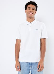 Korte mouwen polo's Reg Contrast Pique Ss Rugger heren blauw