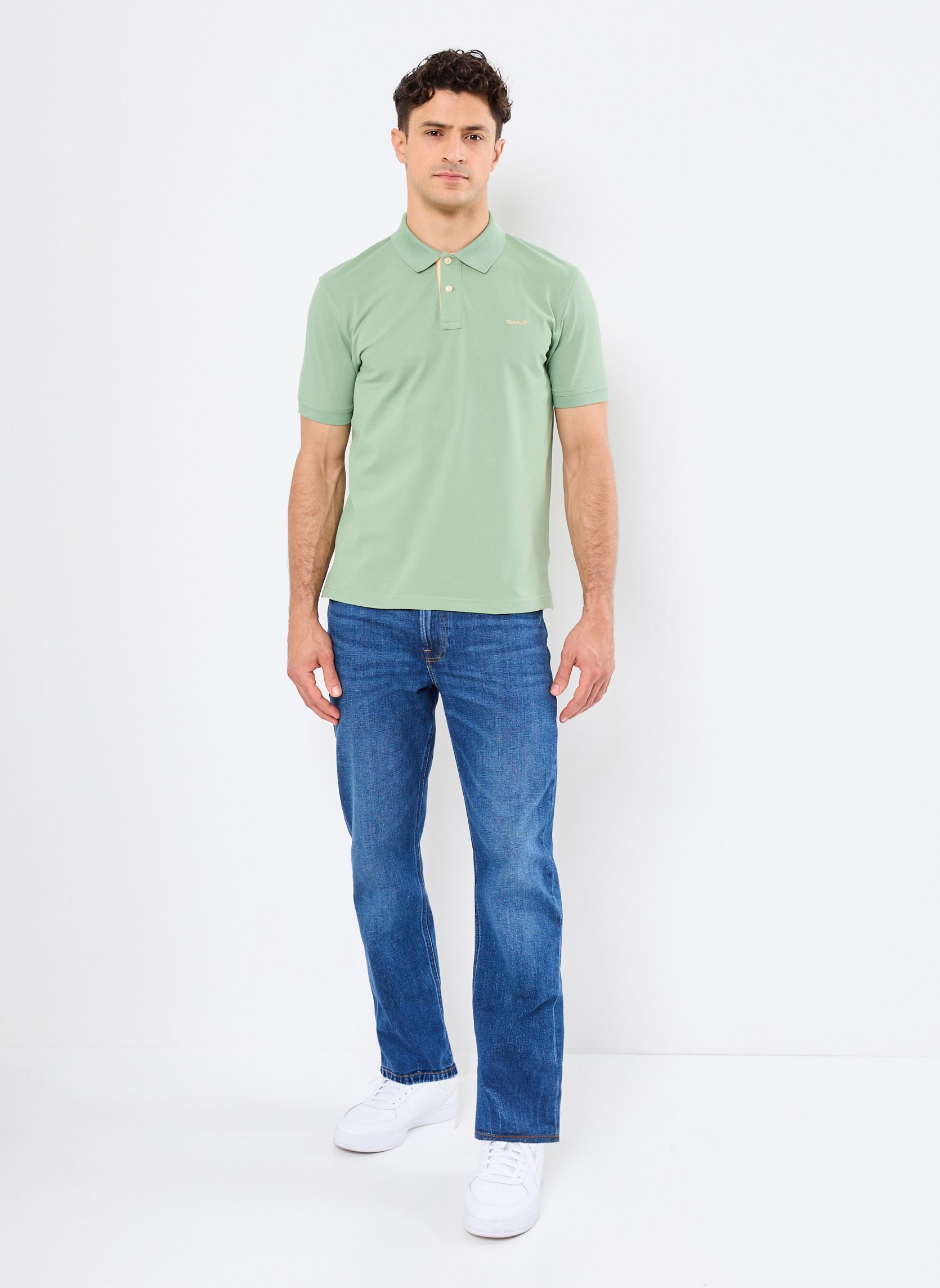 Polos manches courtes Reg Contrast Pique Ss Rugger homme vert GANT Polos manches courtes Reg Contrast Pique Ss Rugger homme vert VERT PRINTEMPS