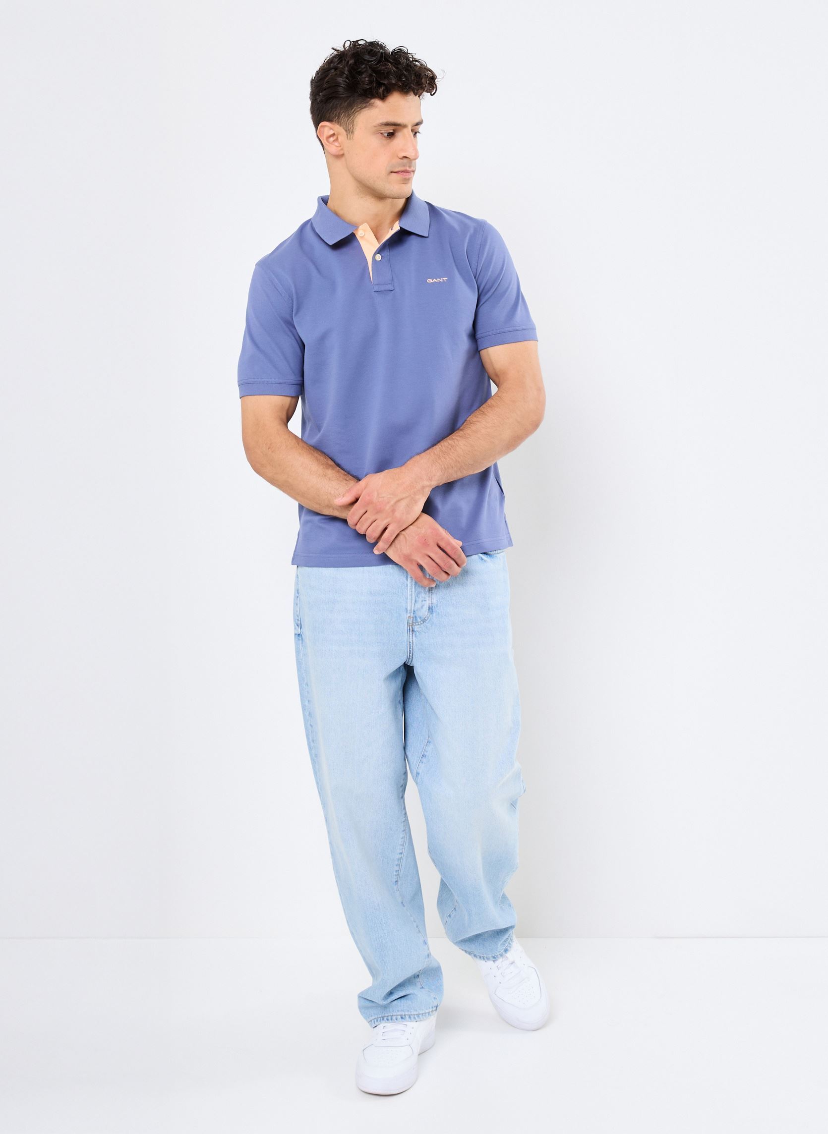 Korte mouwen polo's Reg Contrast Pique Ss Rugger heren blauw GANT Korte mouwen polo's Reg Contrast Pique Ss Rugger heren blauw BLEU COPEN