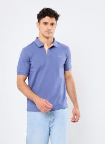 Korte mouwen polo's Reg Contrast Pique Ss Rugger heren blauw