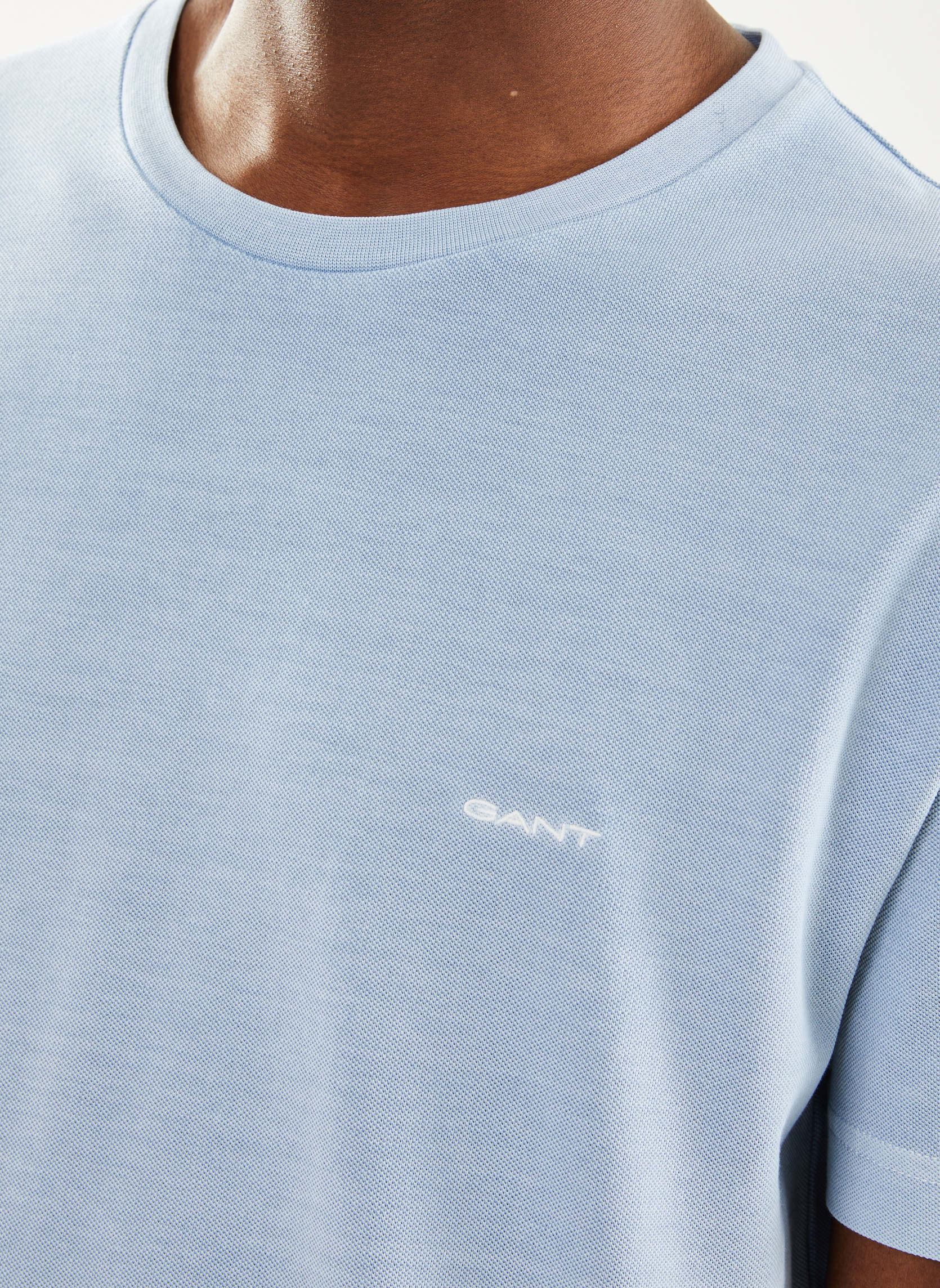 Tee-shirts manches courtes Sunfaded Slim Pique Ss T-Shirt homme bleu GANT Tee-shirts manches courtes Sunfaded Slim Pique Ss T-Shirt homme bleu INDIGO MOYEN