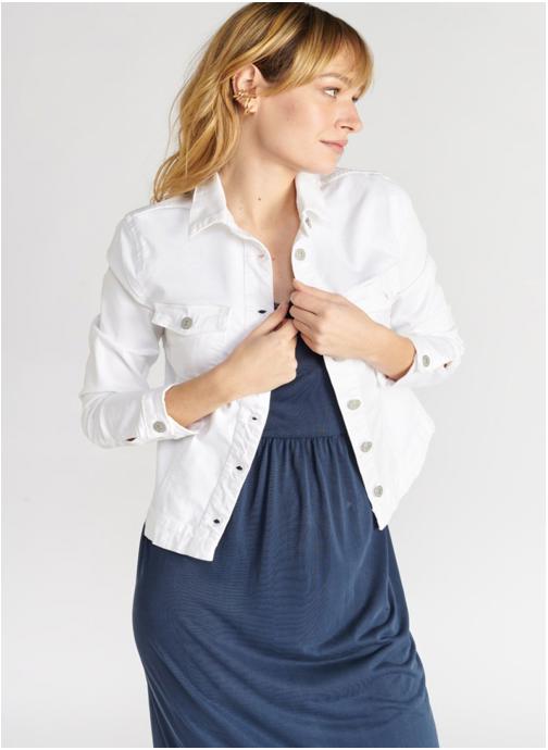 Le temps des cerises Vestes Veste LILLY White femme blanc
