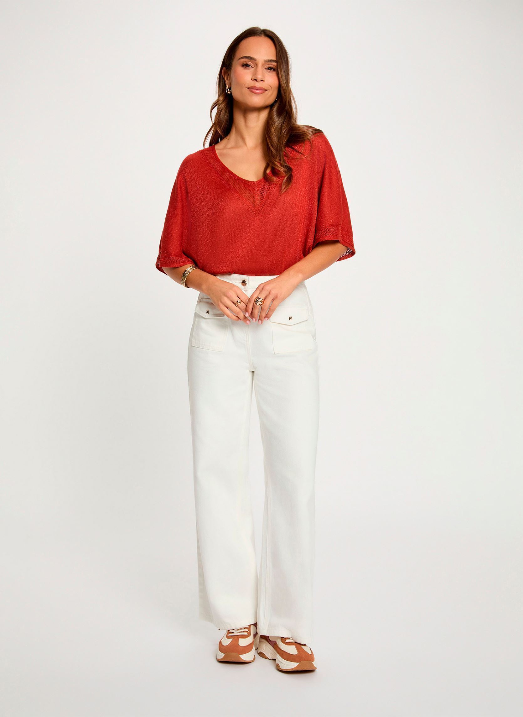 Pulls 241-Mchris femme orange Morgan Pulls 241-Mchris femme orange BOSSA NOVA
