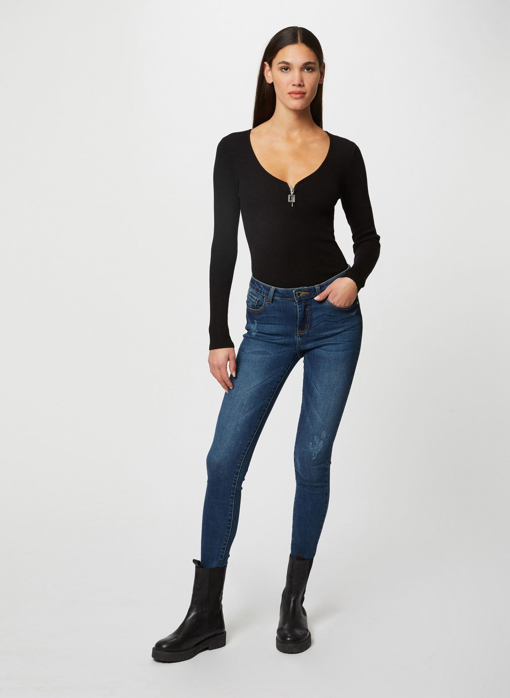Pullover 212-Mbanzi damen schwarz Morgan Pullover 212-Mbanzi damen schwarz NOIR