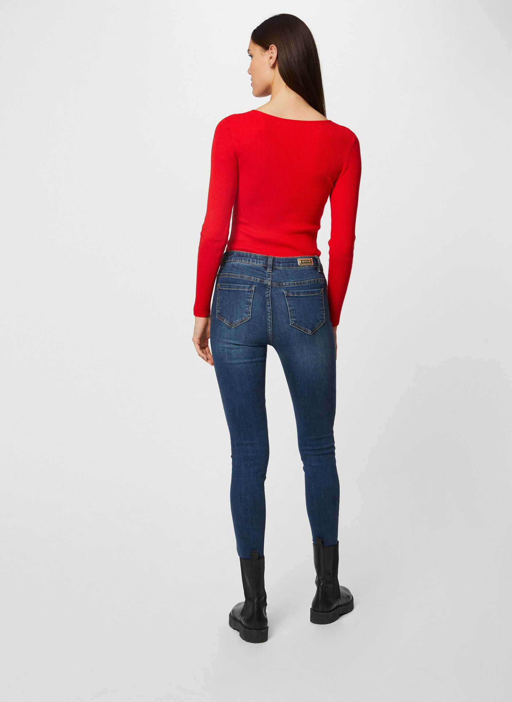 Pullover 212-Mbanzi damen rot Morgan Pullover 212-Mbanzi damen rot ROUGE VIF