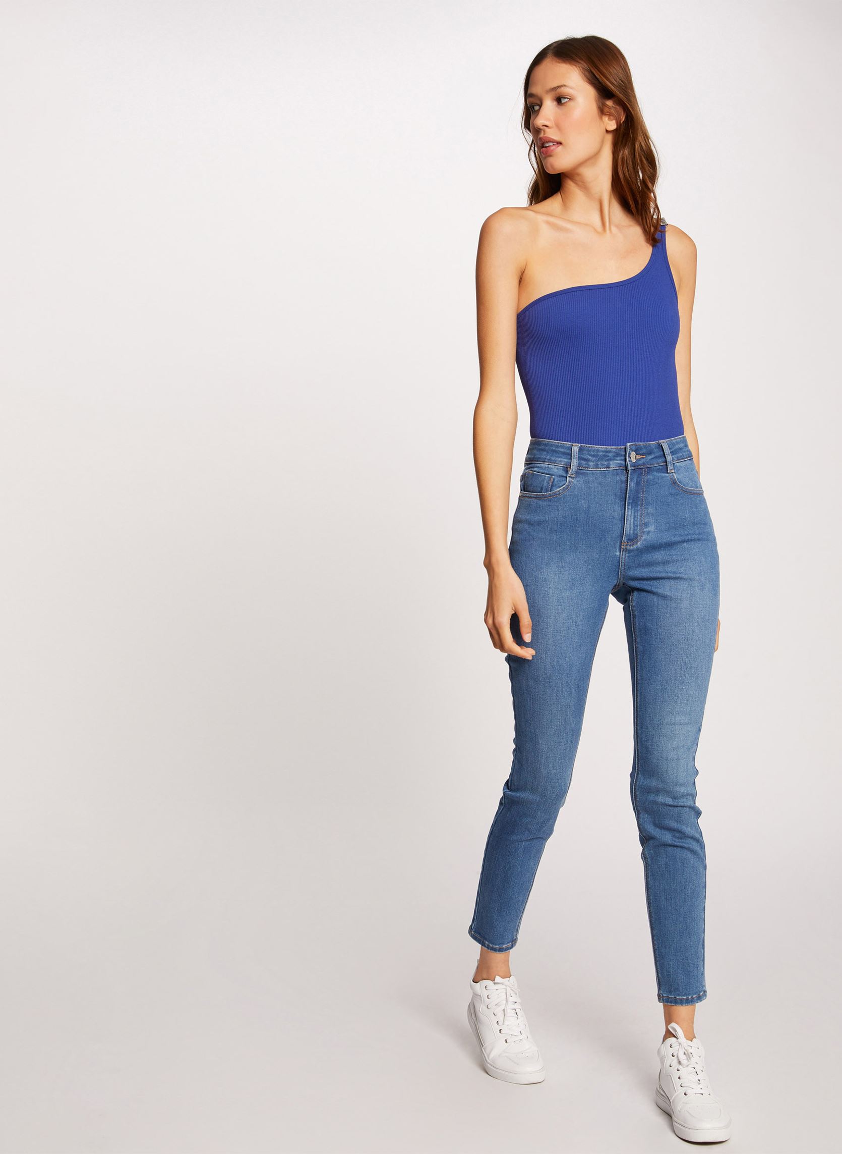 Jeans slim e skinny 212-Pam donna blu Morgan Jeans slim e skinny 212-Pam donna blu JEAN STONE