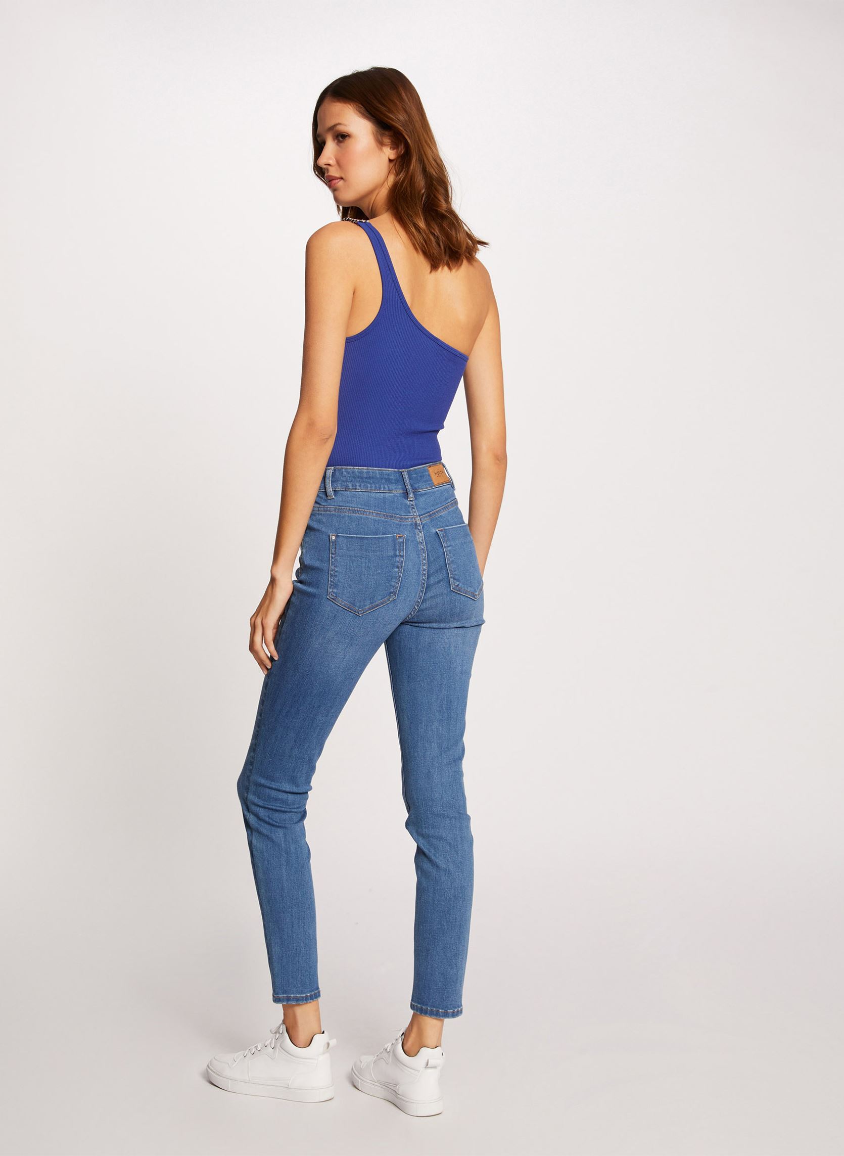 Jeans slim e skinny 212-Pam donna blu Morgan Jeans slim e skinny 212-Pam donna blu JEAN STONE