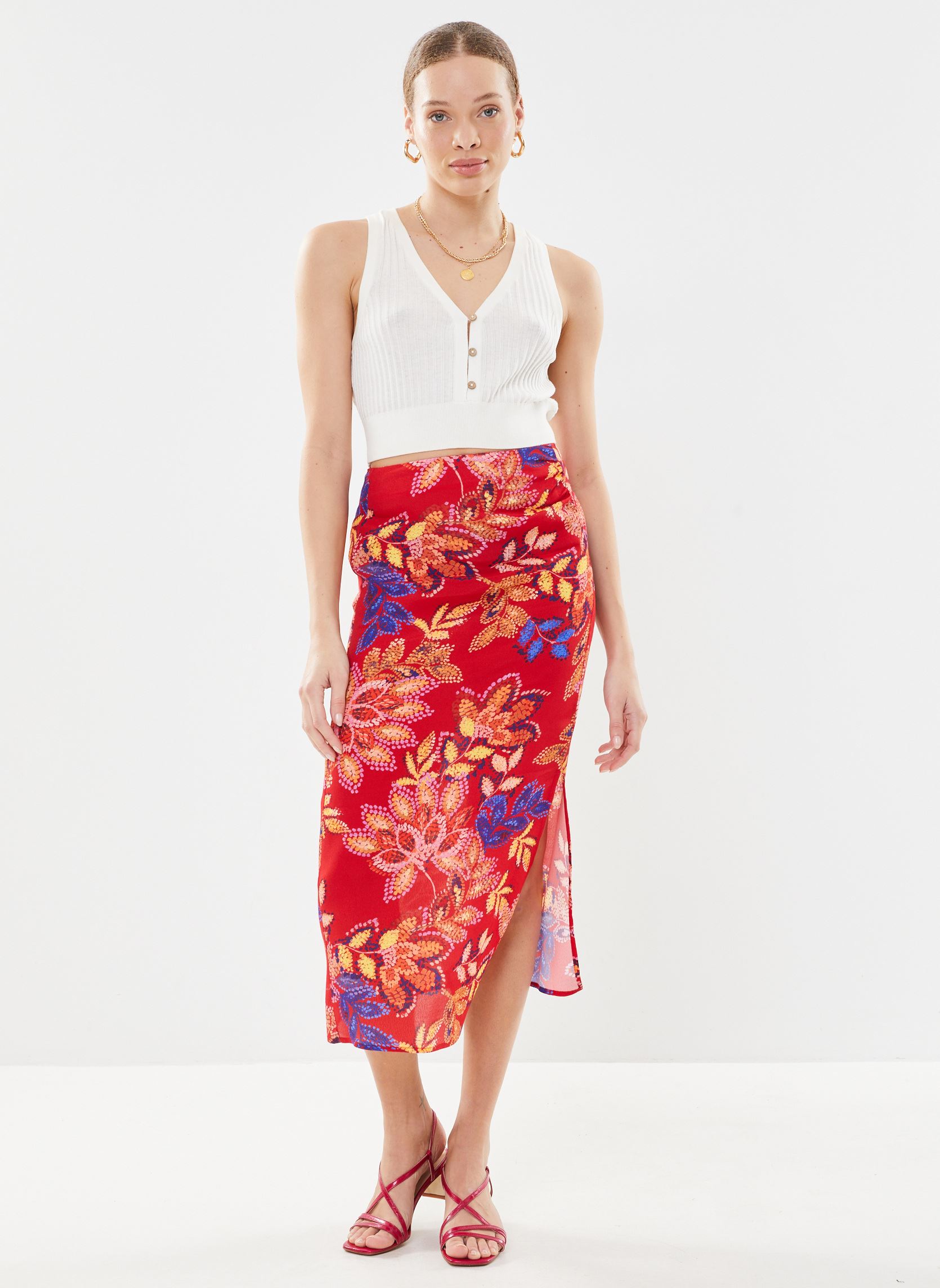 Halflange rokken Juberra dames rood La Petite Etoile Halflange rokken Juberra dames rood Rouge