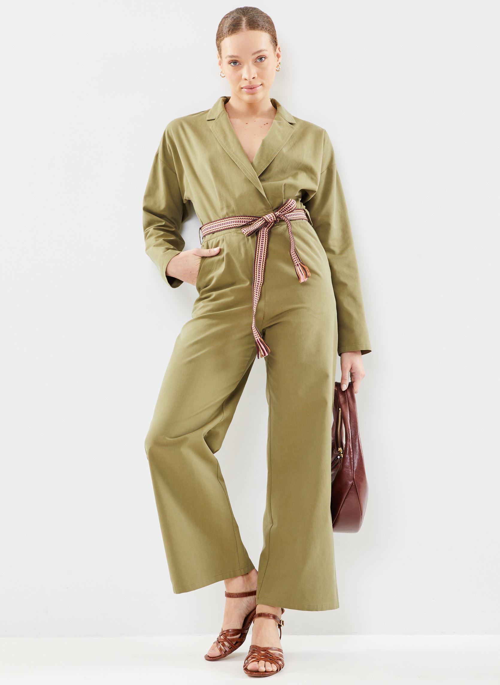 Combinaisons pantalon Linka femme vert La Petite Etoile Combinaisons pantalon Linka femme vert Kaki