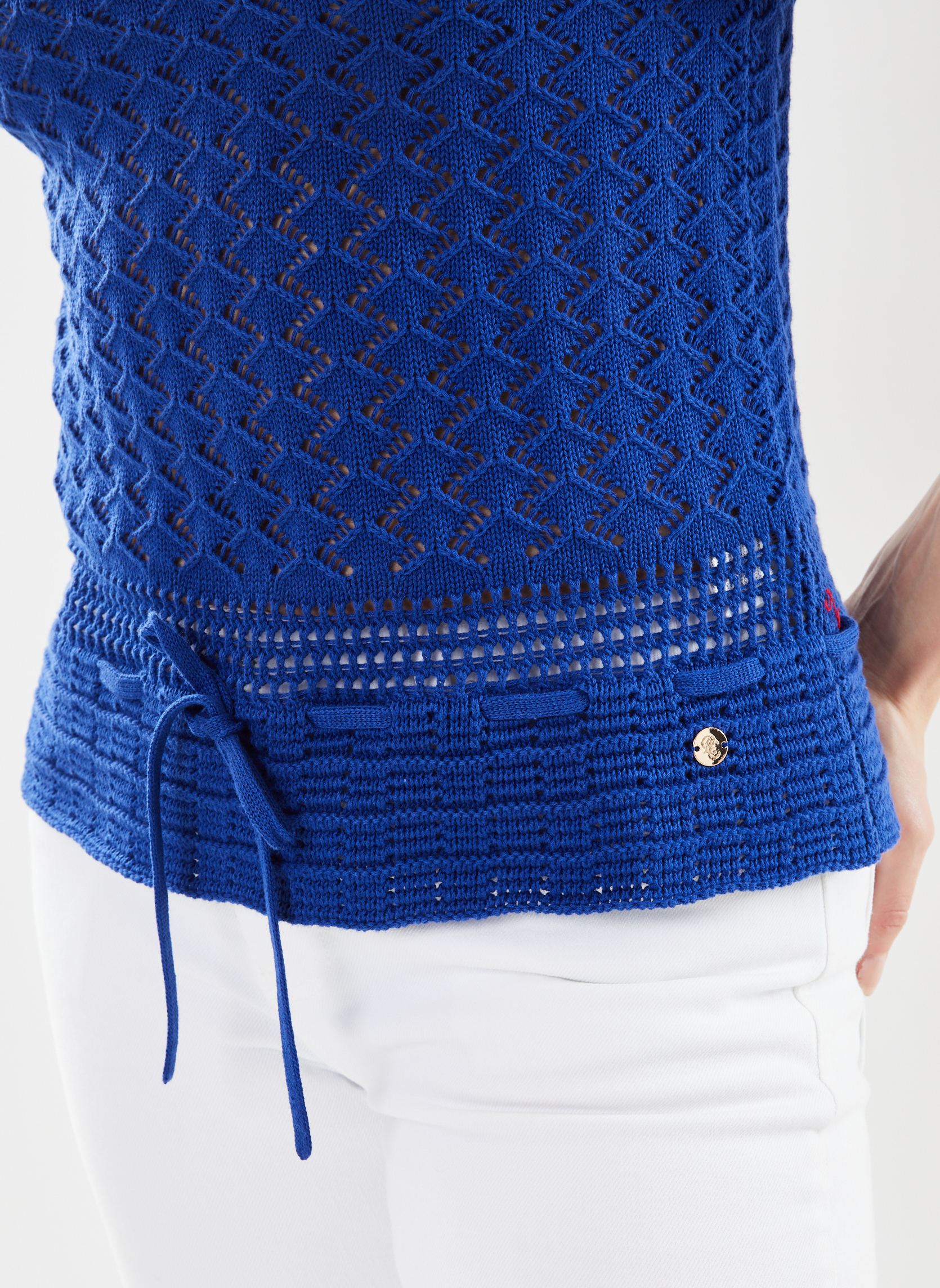 Kurzarm-Blusen Mayla damen blau La Petite Etoile Kurzarm-Blusen Mayla damen blau Bleu