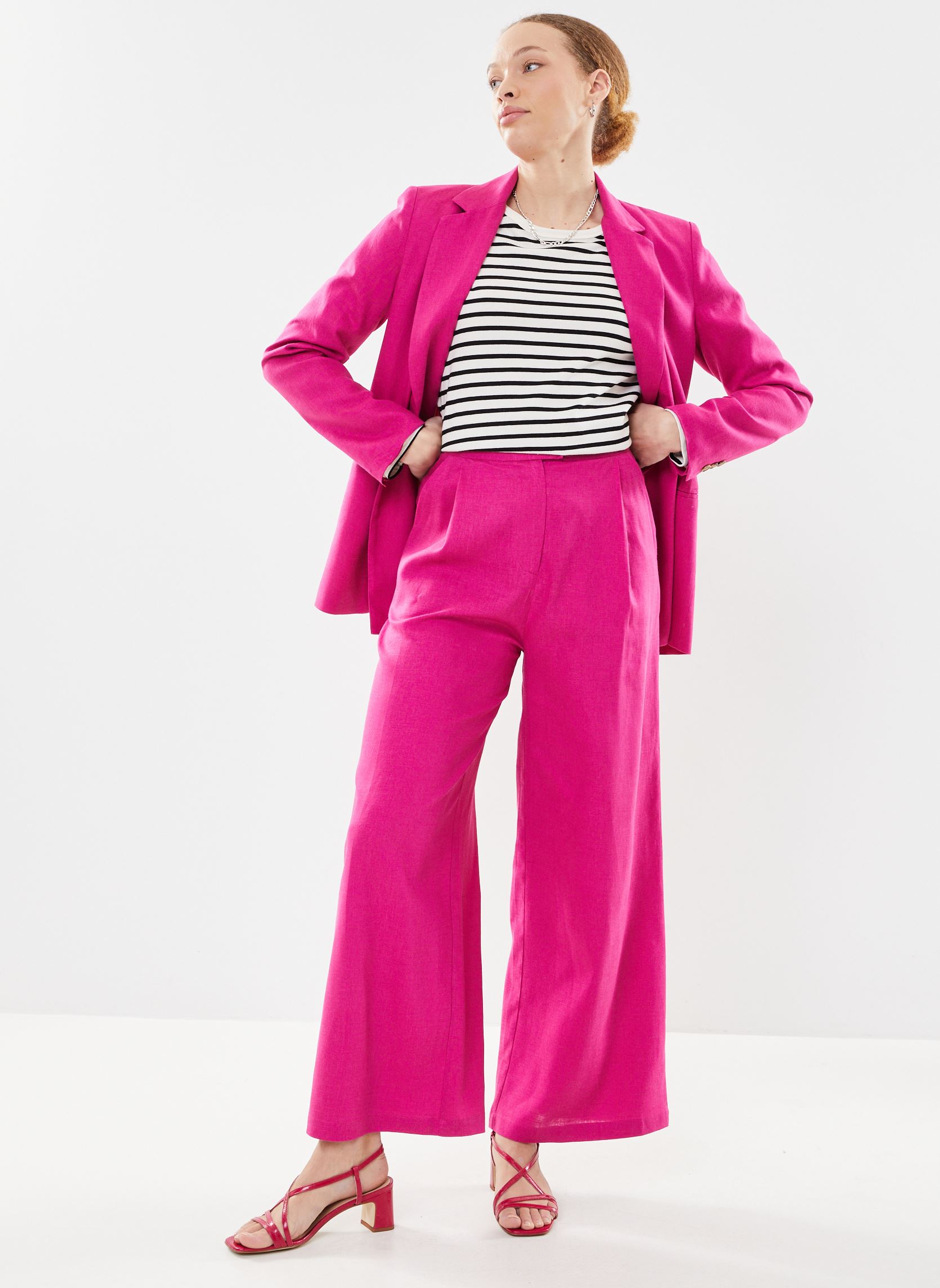 Pantalons larges Phedra femme rose La Petite Etoile Pantalons larges Phedra femme rose Fushia