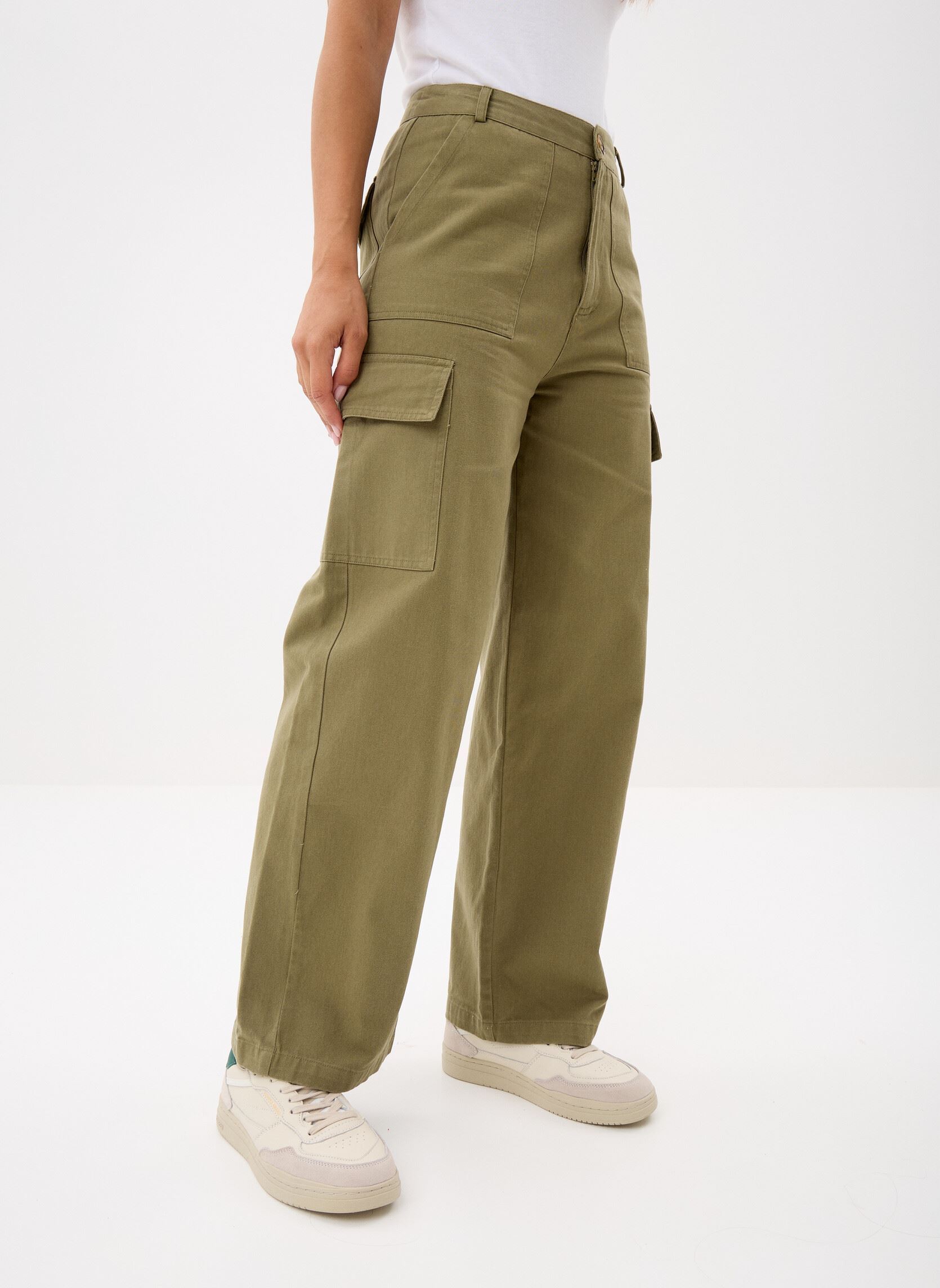 Cargo broeken Pina dames groen La Petite Etoile Cargo broeken Pina dames groen Kaki