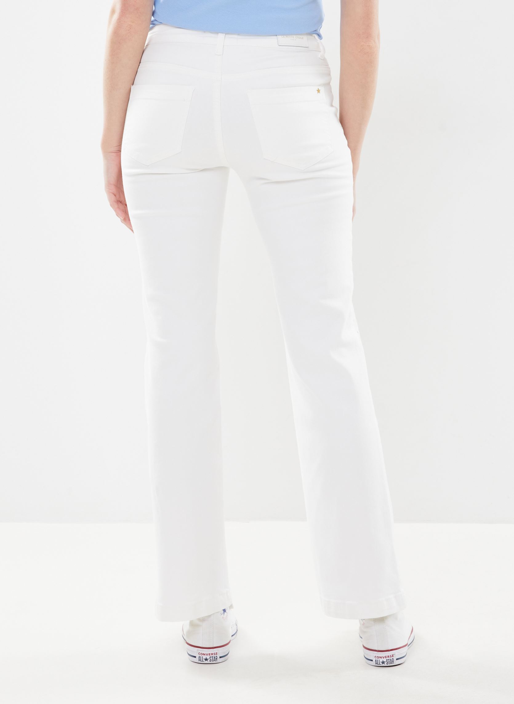 Flared jeans Poema dames wit La Petite Etoile Flared jeans Poema dames wit Blanc