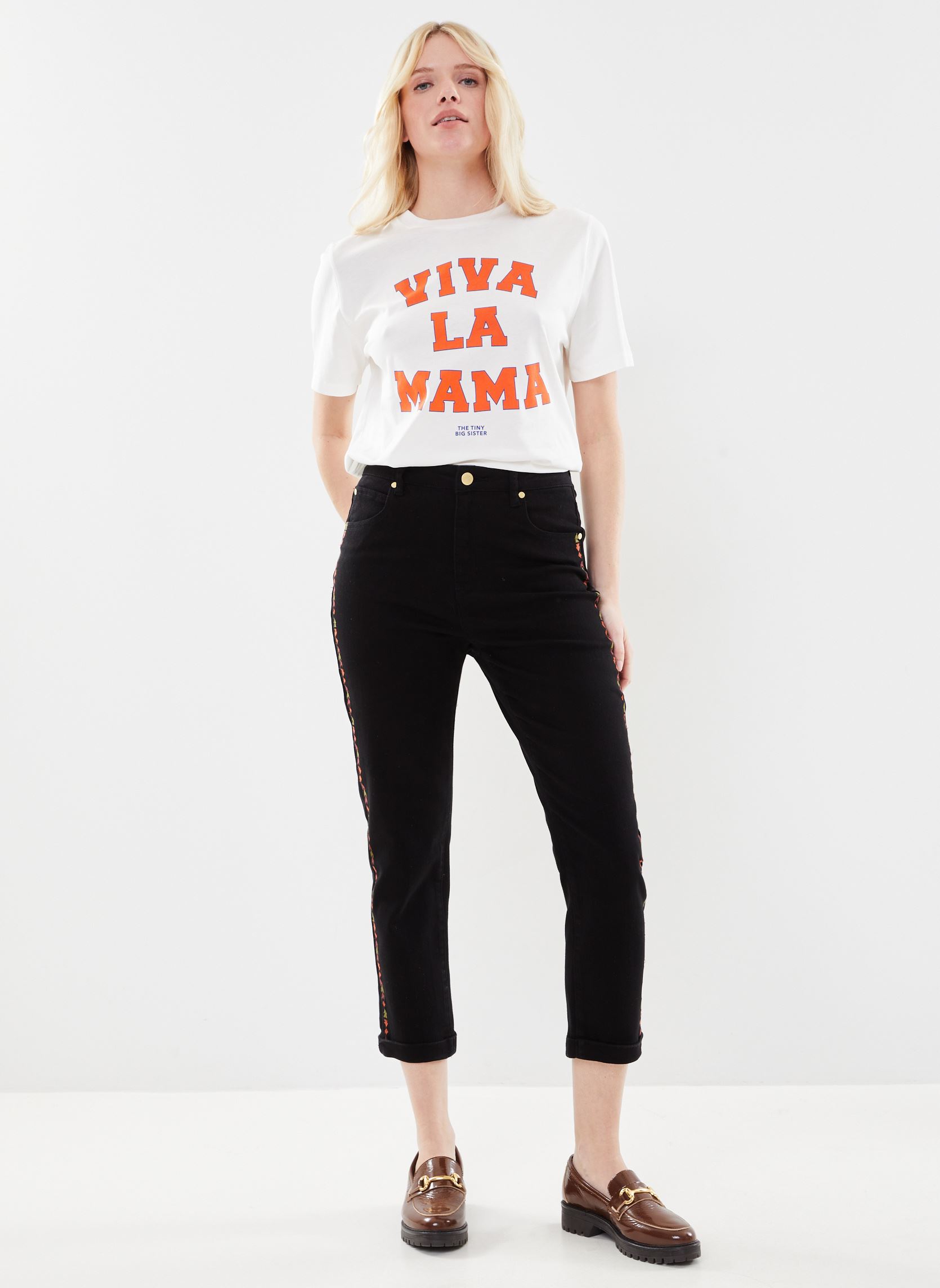 Jeans droit Pome femme noir La Petite Etoile Jeans droit Pome femme noir Noir