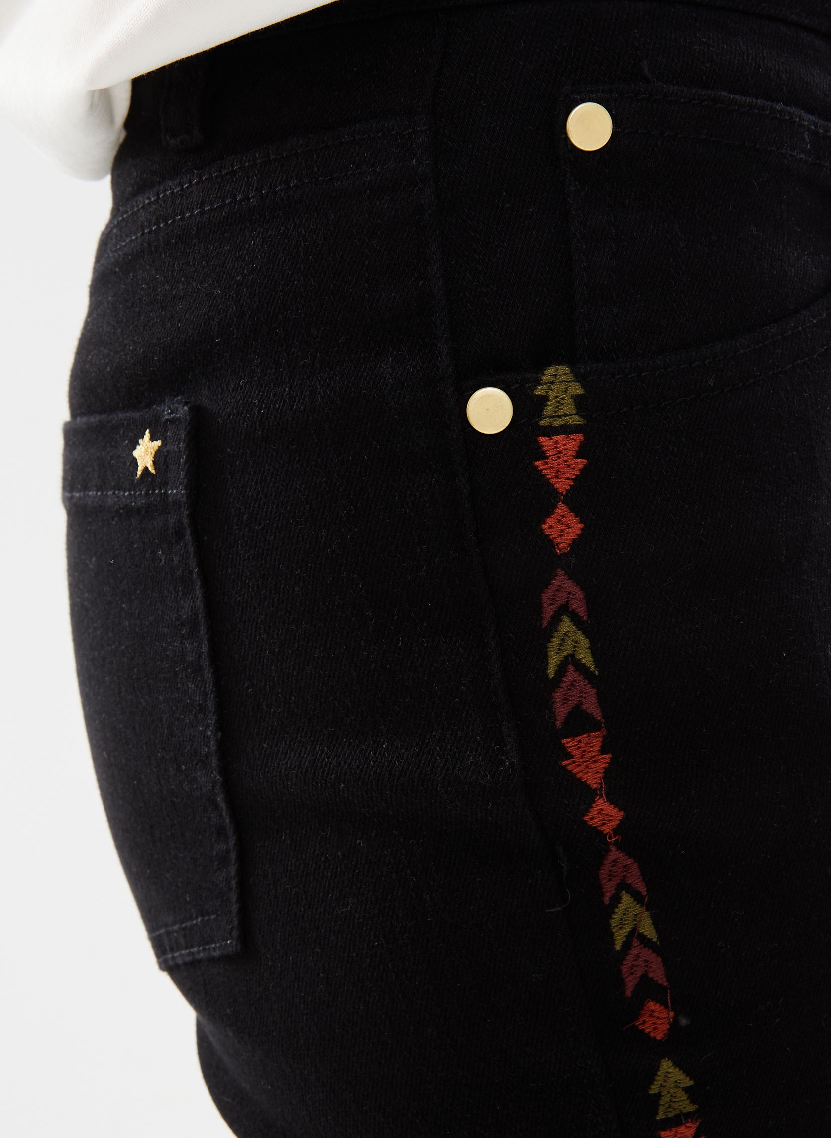 Jeans droit Pome femme noir La Petite Etoile Jeans droit Pome femme noir Noir