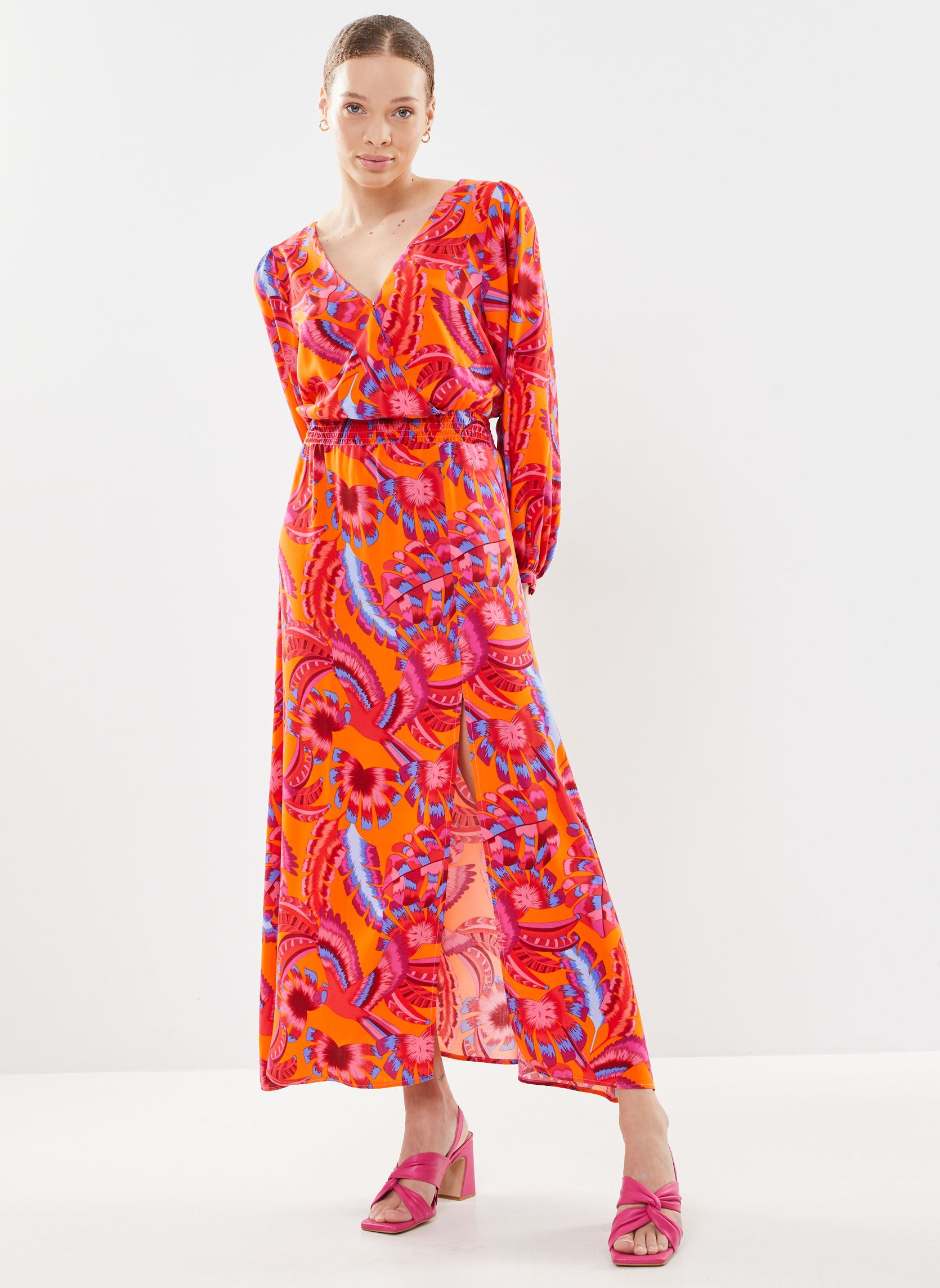 Lange Kleider Roemie damen orange La Petite Etoile Lange Kleider Roemie damen orange ORANGE