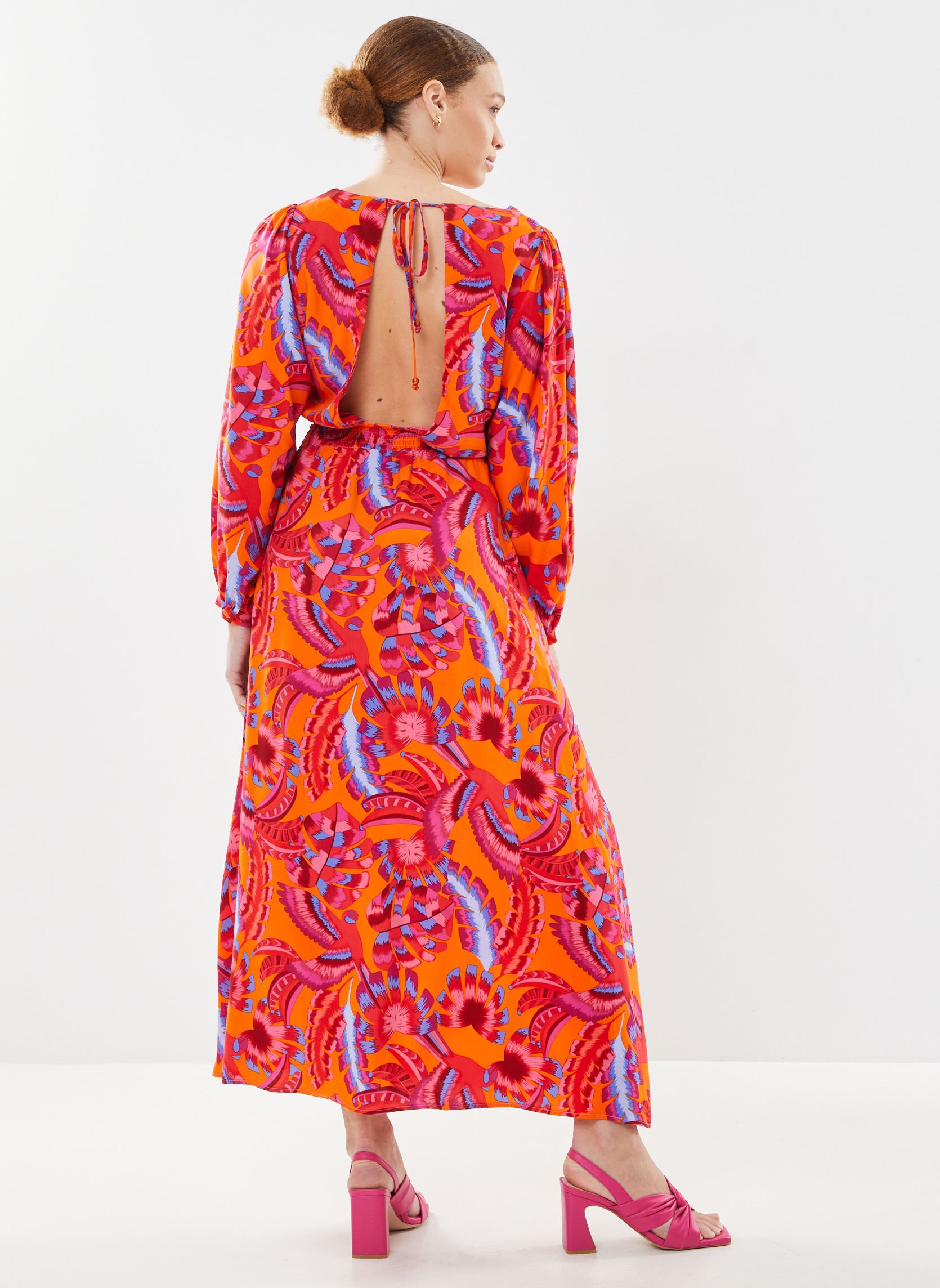 Lange Kleider Roemie damen orange La Petite Etoile Lange Kleider Roemie damen orange ORANGE