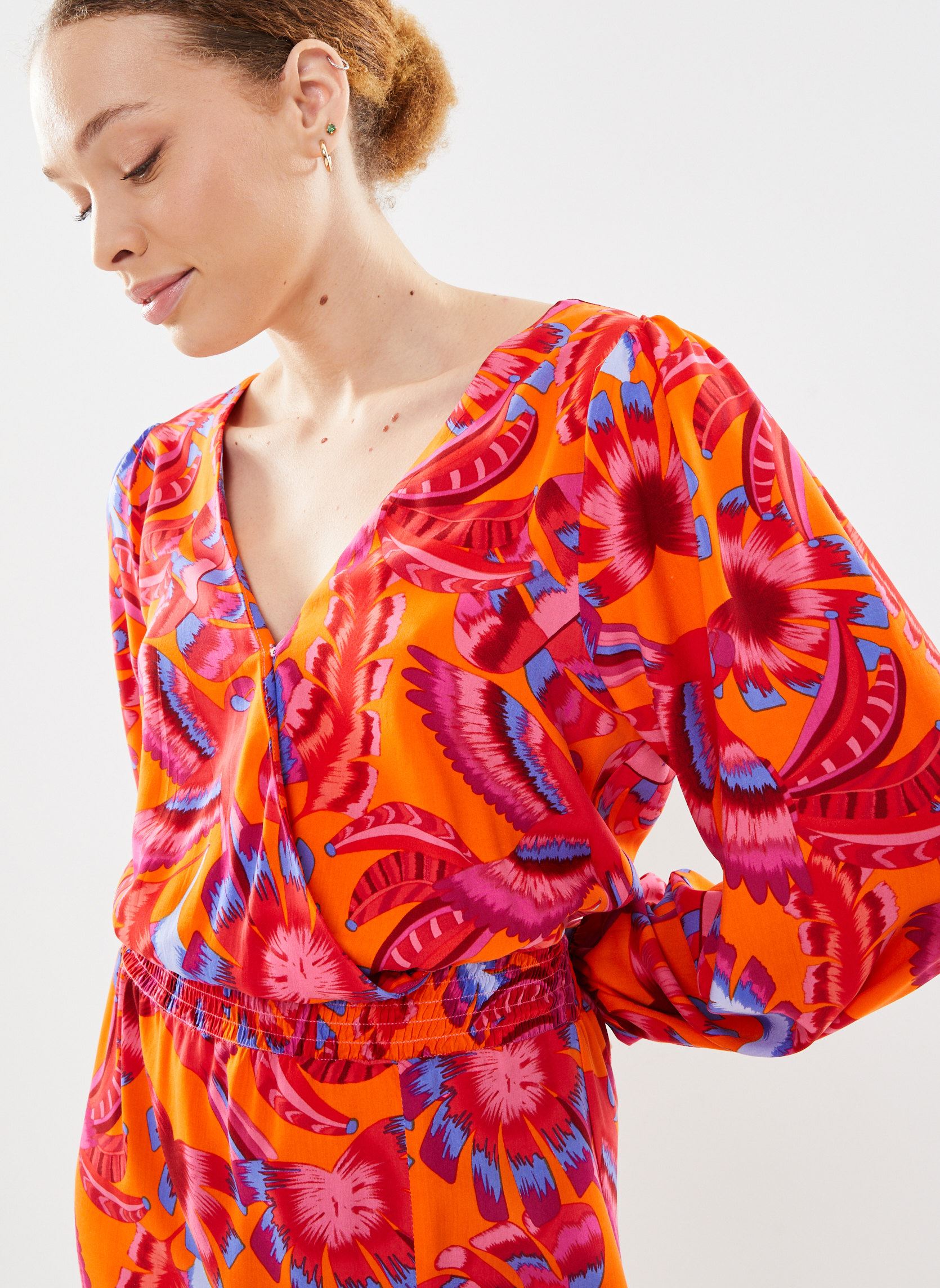 Lange Kleider Roemie damen orange La Petite Etoile Lange Kleider Roemie damen orange ORANGE
